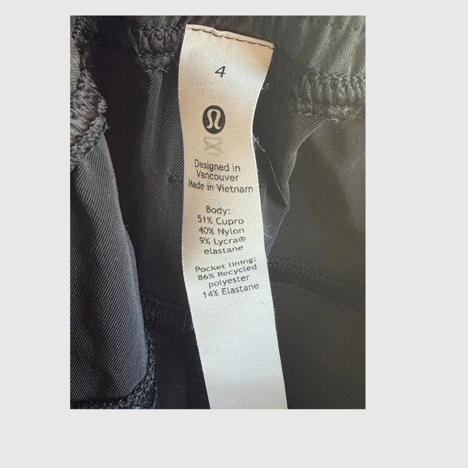 Lululemon Lululemon Lab Cupro Zip Jogger Tapered Black Size 4 Size ONE SIZE - 5 Thumbnail