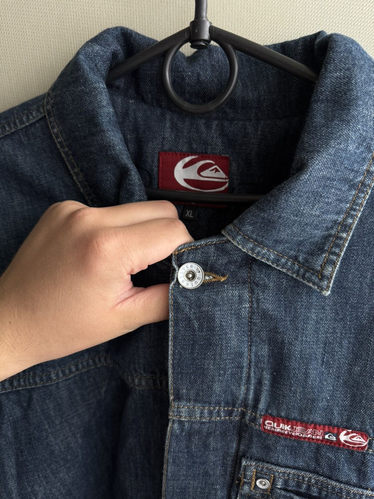 Quiksilver Quiksilver Vintage Y2K Denim Jacket Size Xl Size US XL / EU 56 / 4 - 3 Thumbnail
