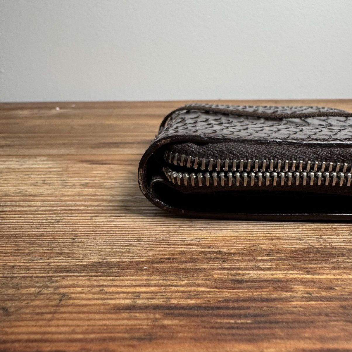 Helmut Lang Helmut Lang 2000’s Snake Skin Leather Zip-Up Wallet Size ONE SIZE - 9 Thumbnail