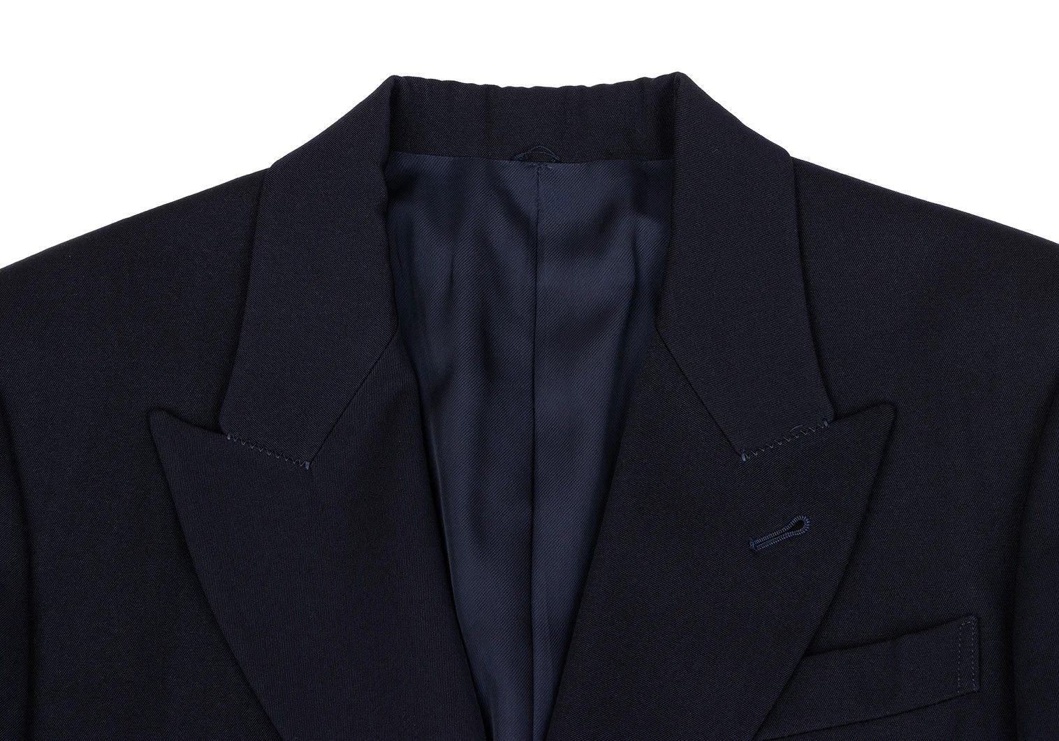 Jean Paul Gaultier Wool Peak Lapel Jacket in Navy, Size 48 Size US M / EU 48-50 / 2 - 3 Thumbnail