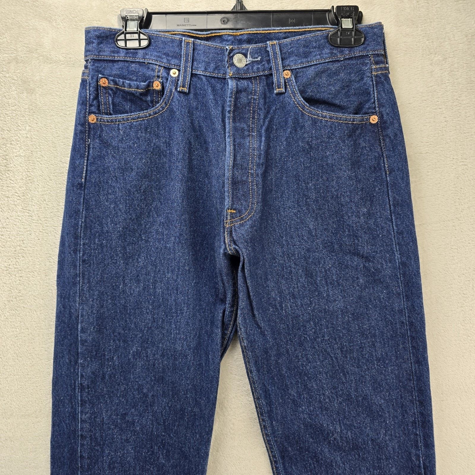 Levi's Vtg Levis 501 Jeans Men 29x32 (Fits 28x30) Button Fly Y2K Size US 28 / EU 44 - 2 Thumbnail