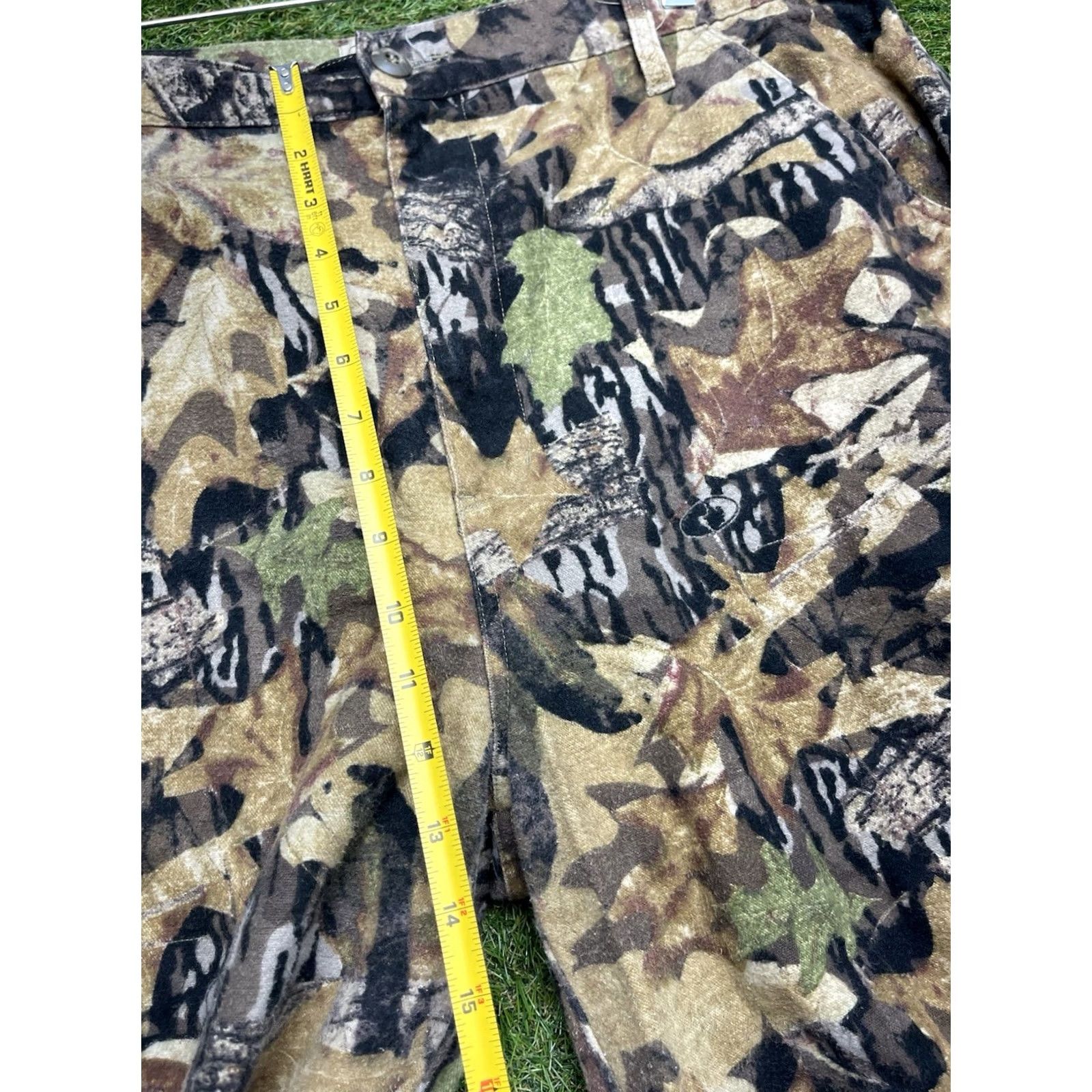 Vintage VINTAGE Mossy Oak Break Up Cargo Pants Mens L Brown Camouflage 5-Pocket Zipper Button Cargo Straight Mens Size US 33 - 7 Thumbnail