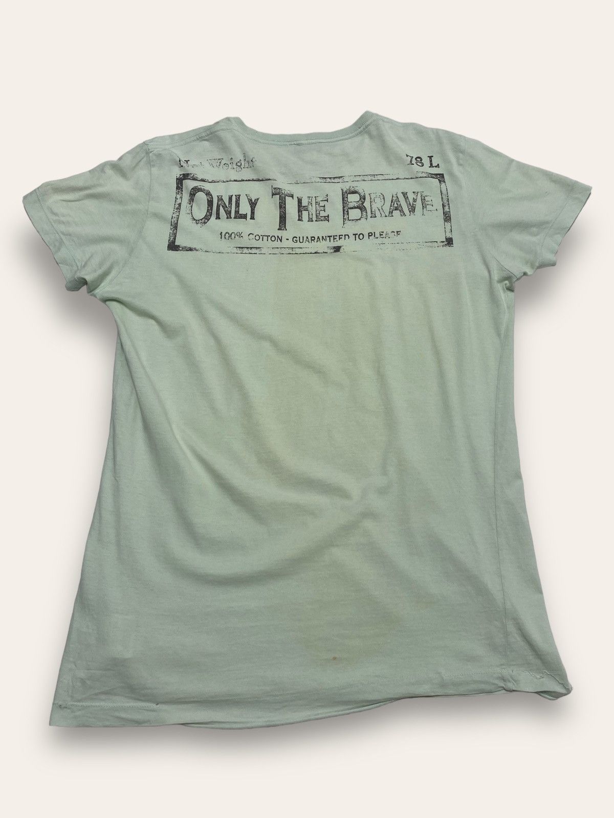 Diesel Vintage DIESEL Big Logo Light Mint Colour Tee Shirt Size US XL / EU 56 / 4 - 5 Thumbnail