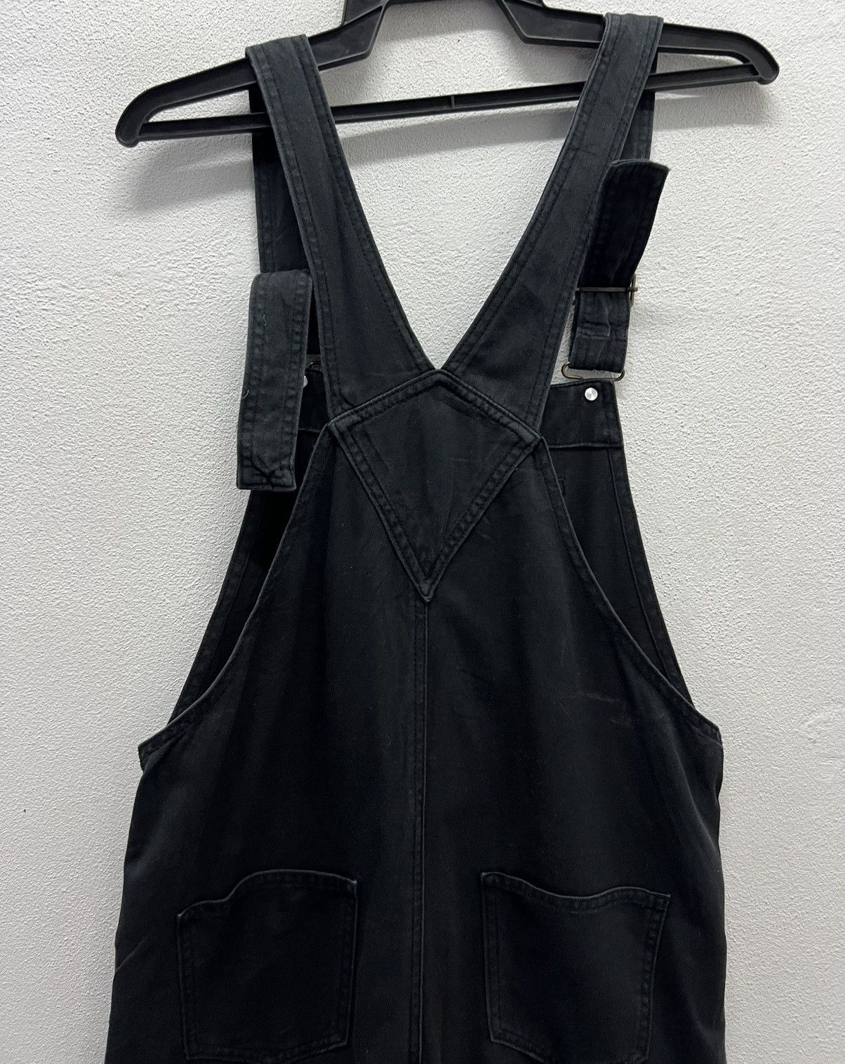 Japanese Brand × Vintage Vintage Y2K COLZA Black Cotton Overalls – Size L Size US 34 / EU 50 - 4 Thumbnail