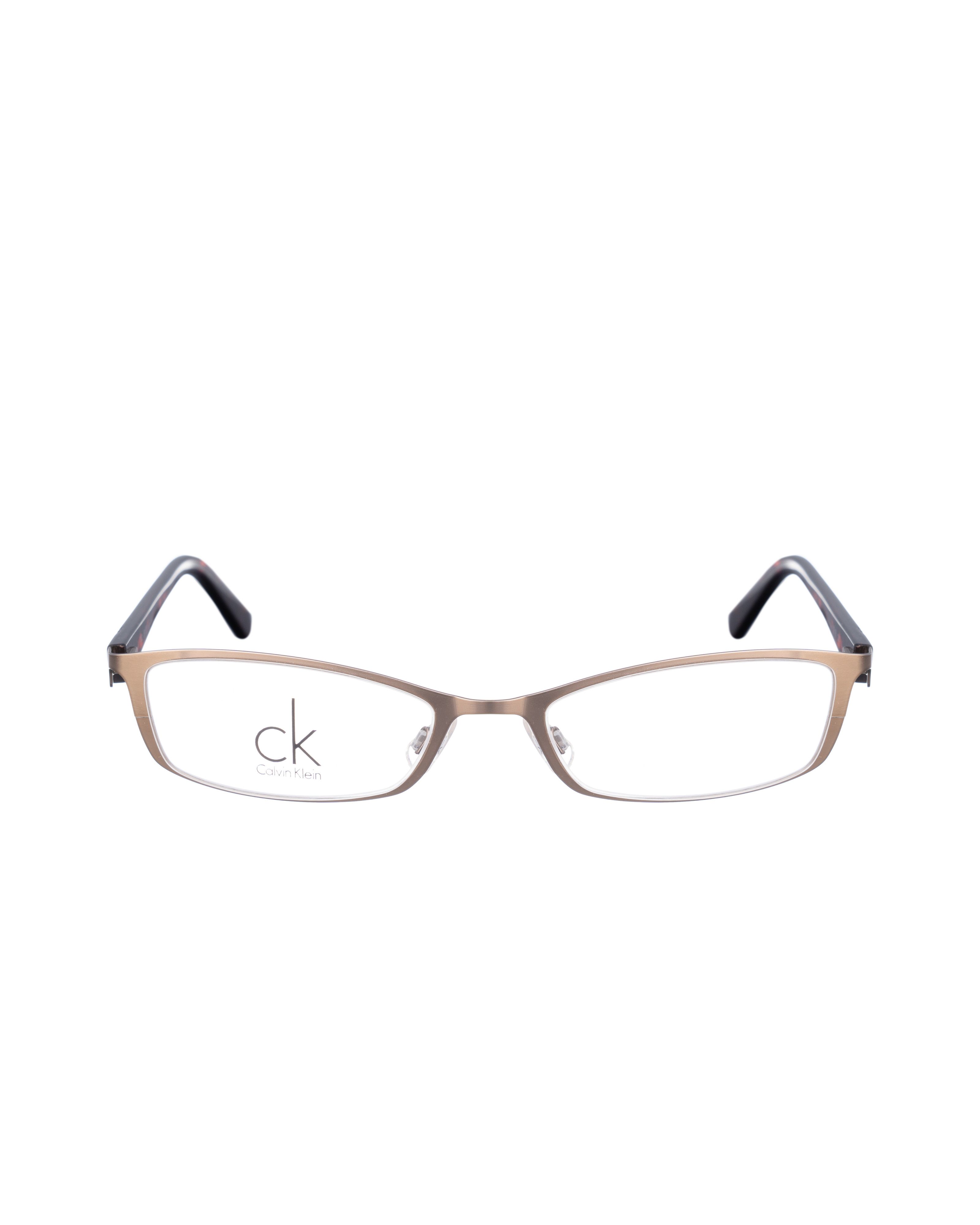 Calvin Klein Calvin Klein 00s Half Rim Havana Metallic Glasses Size ONE SIZE - 2 Thumbnail