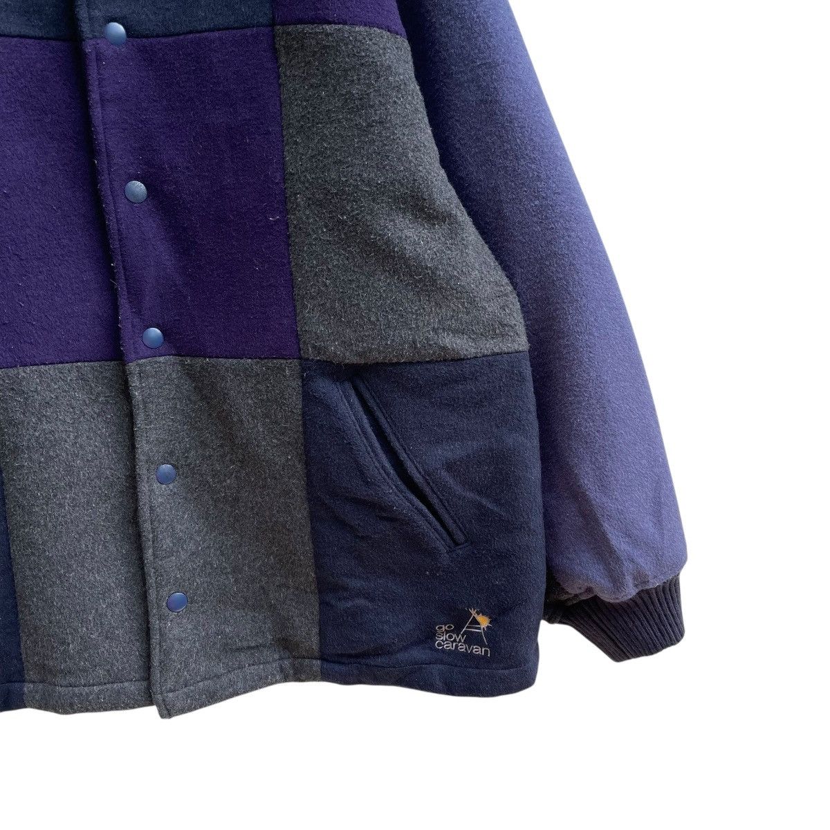 go slow caravan 💥Japanese Brand Go slow caravan Colorblock Varsity Jacket Size US L / EU 52-54 / 3 - 5 Thumbnail