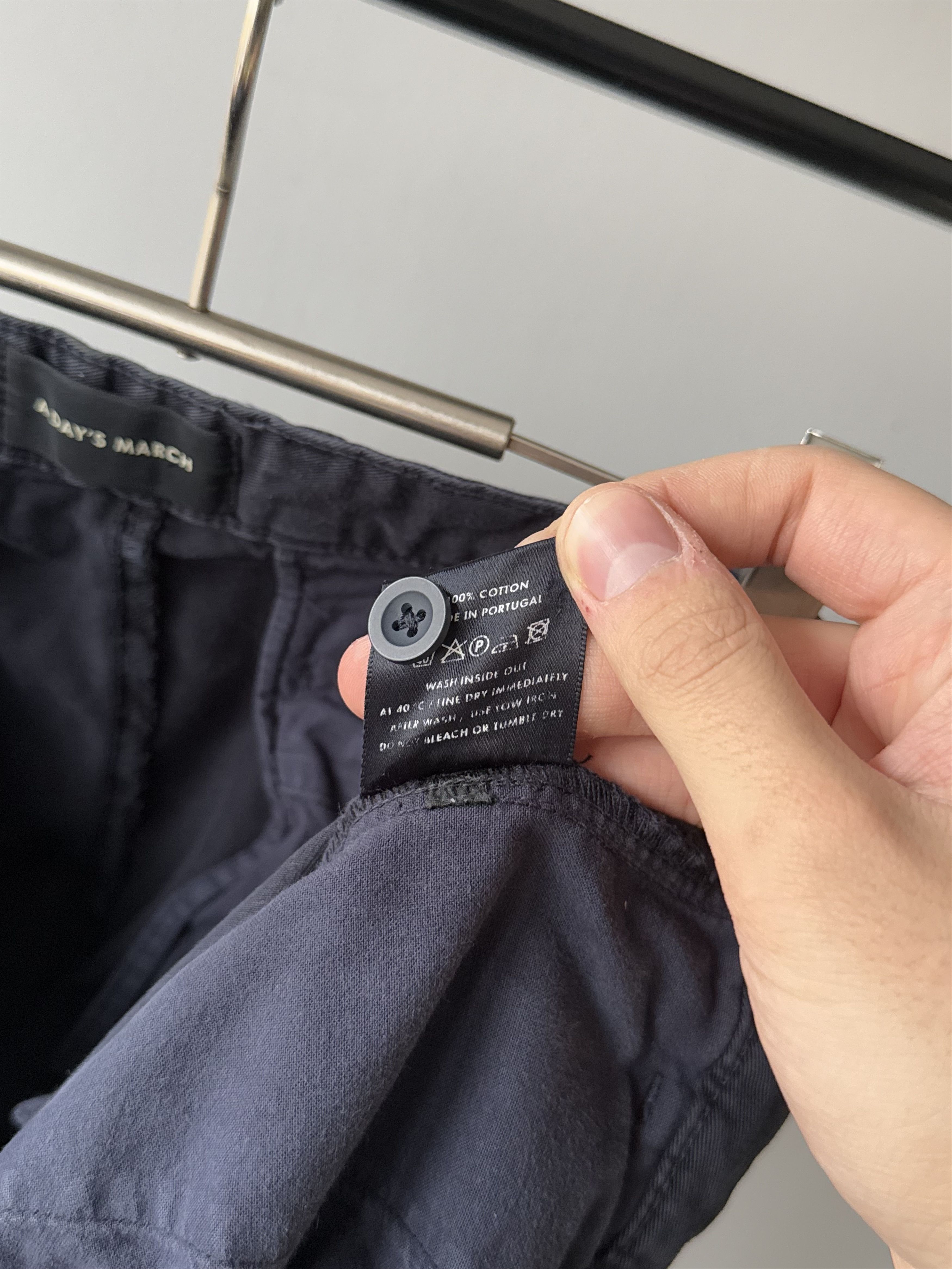 A Day's March A Day's March Classic Navy Slim Fit Chino Trousers Pants Size US 30 / EU 46 - 11 Thumbnail