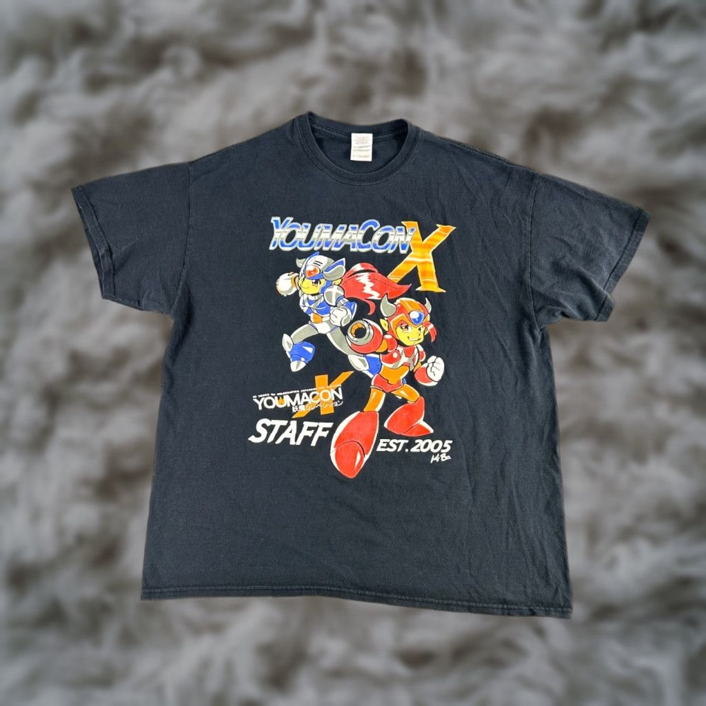 Gildan VINTAGE Youmacon X 2015 Event Staff Anime Convention T-Shirt XL Black Retro Gamer Style Size US XL / EU 56 / 4 - 1 Thumbnail