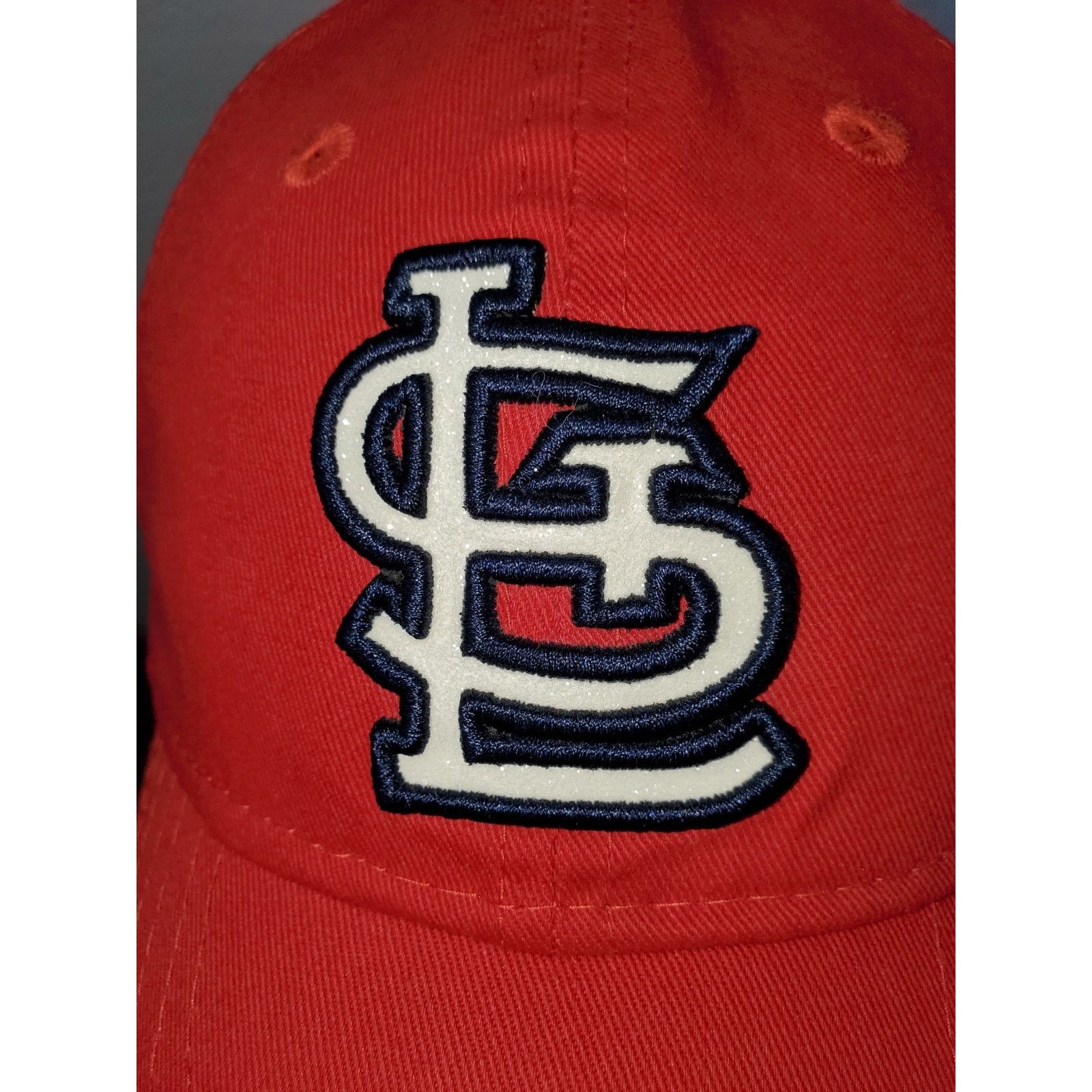 MLB × New Era St Louis Cardinals 9TWENTY Women's Hat MLB Cap Sparkle Logo Size ONE SIZE - 5 Thumbnail