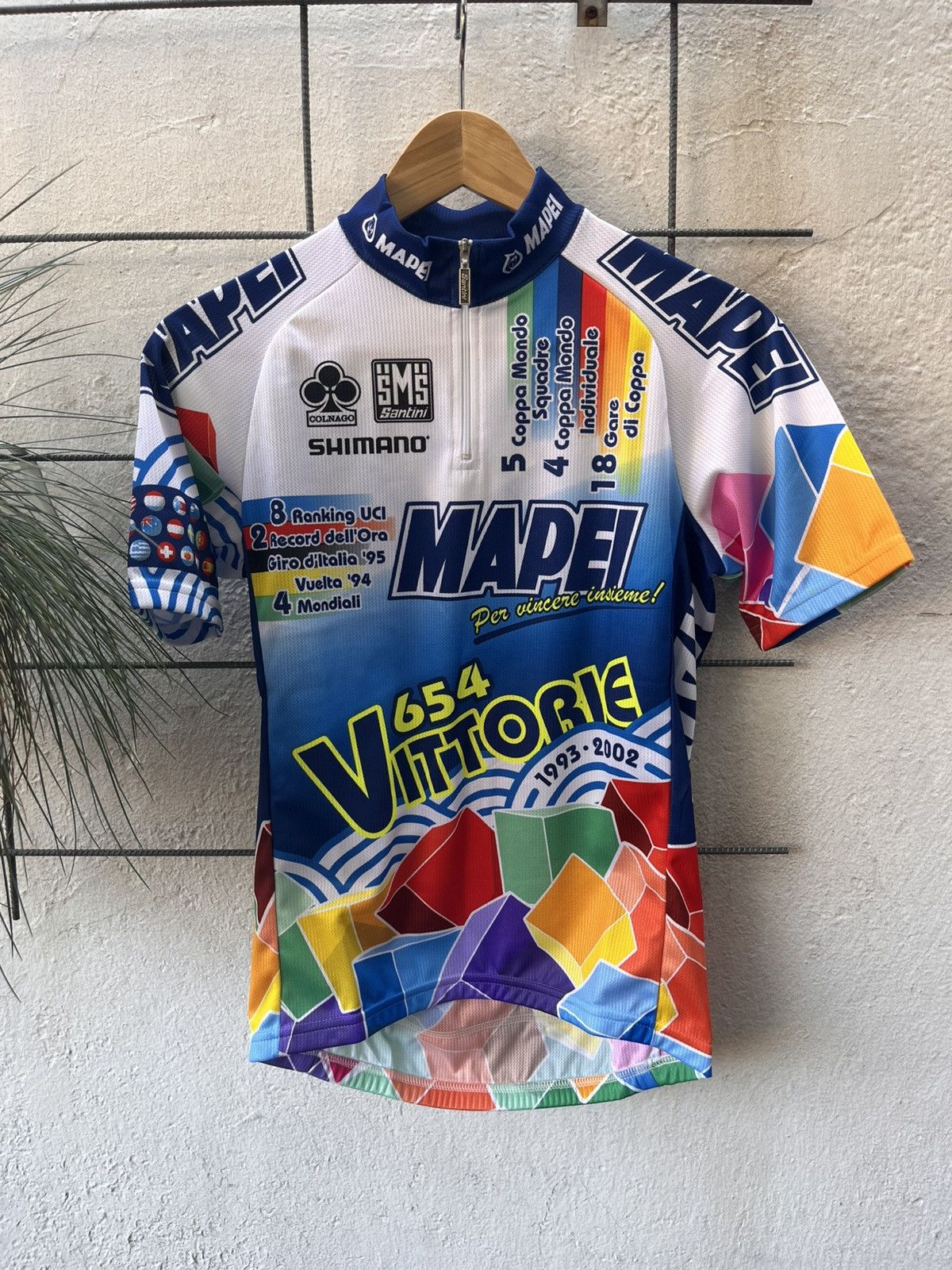 Other SMS Santini Vintage Cycling Jersey MAPEI Size US S / EU 44-46 / 1 - 1 Thumbnail