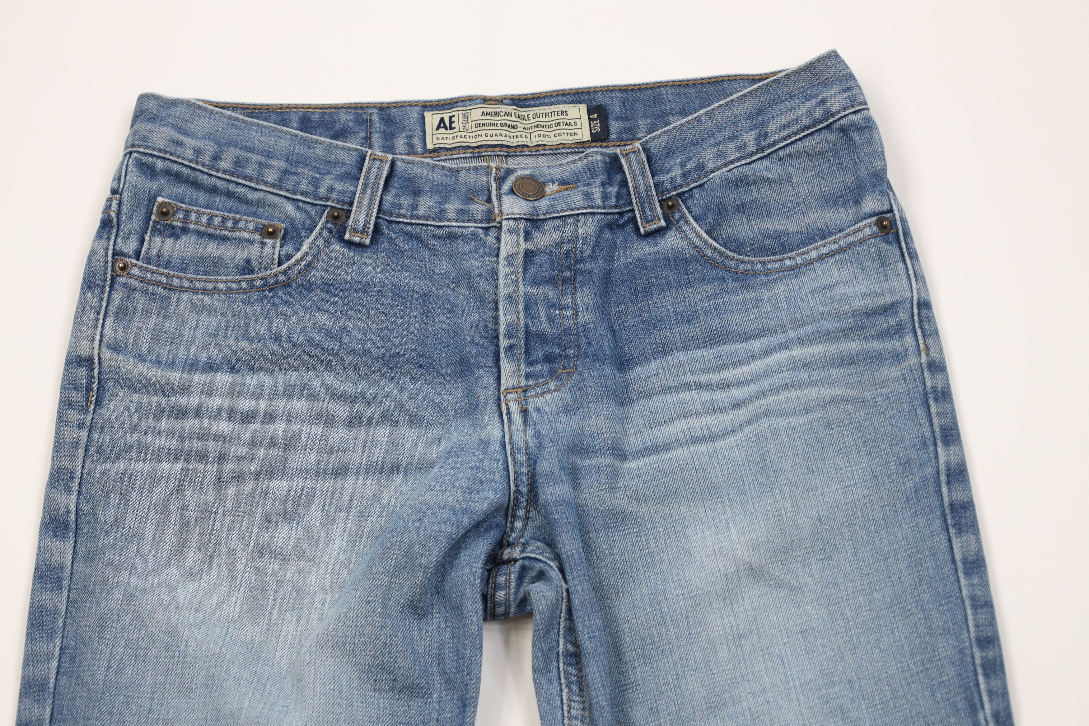 American Eagle Outfitters Vintage 90s Y2K American Eagle Outfitters Button Fly Jeans Size 27" / US 4 / IT 40 - 2 Thumbnail