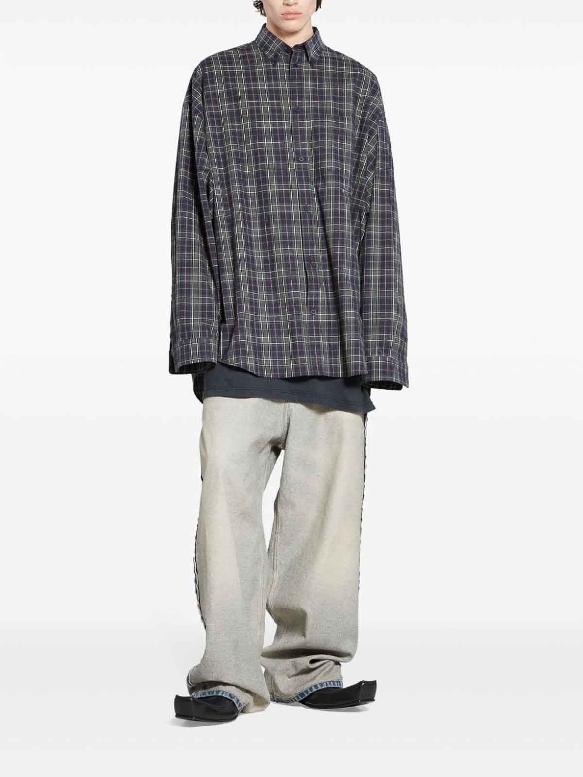 Balenciaga o1bcso1str0325 Shirt Oversized in Multicolor Size US S / EU 44-46 / 1 - 4 Thumbnail