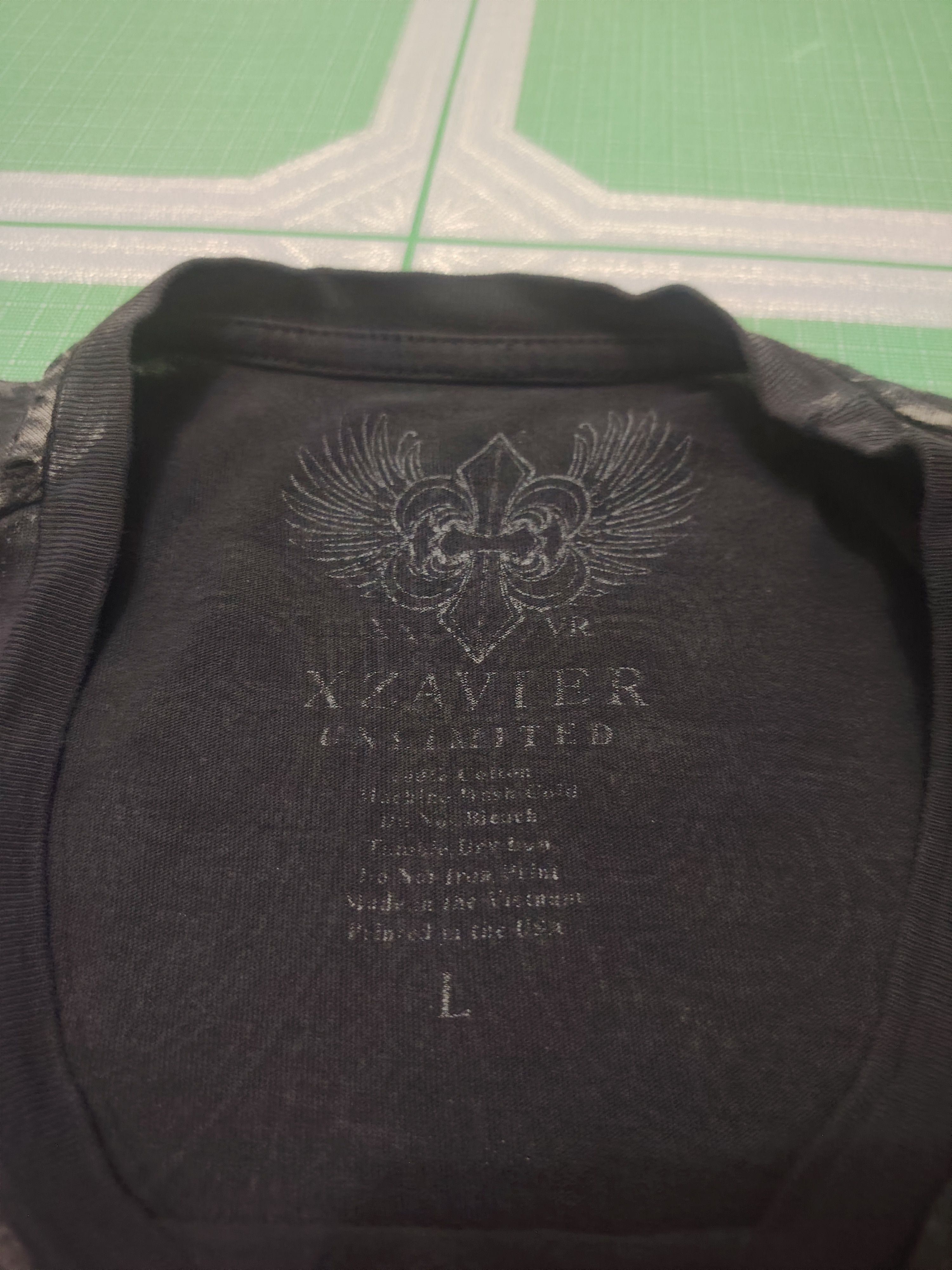 Affliction Vtg Distressed Thrashed Cross Skull Xzavier tee Size US L / EU 52-54 / 3 - 9 Thumbnail