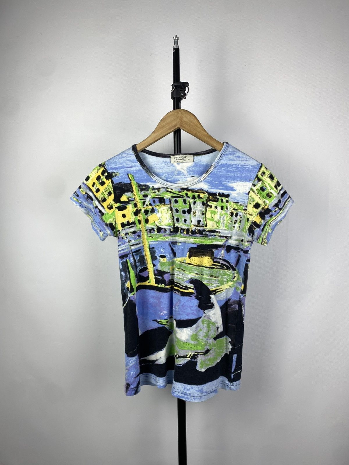 Designer × Jean Paul Gaultier Designer ART Italy All Over Print JPG style T shirt Blouses Size XS / US 0-2 / IT 36-38 - 1 Thumbnail