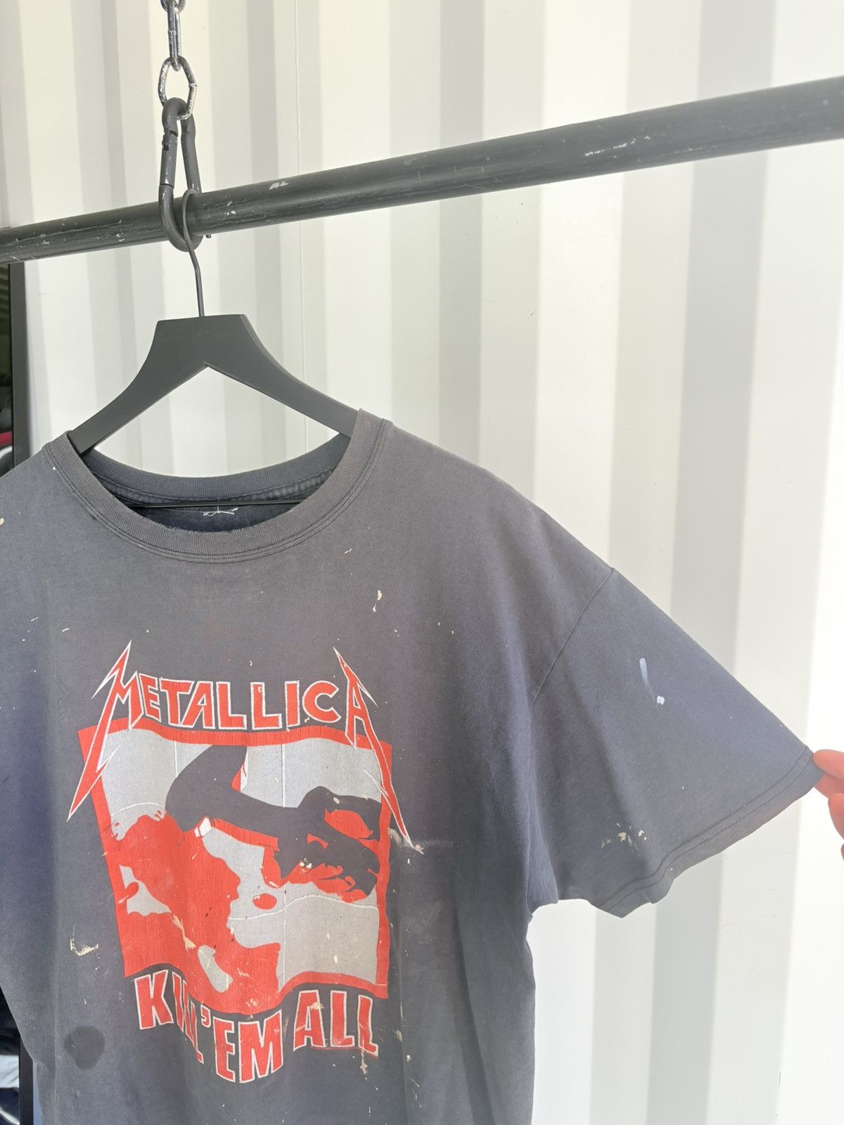Band Tees Thrashed Metallica Kill Em Faded Distressed ERD GRUNGE WCC Size US XL / EU 56 / 4 - 2 Thumbnail