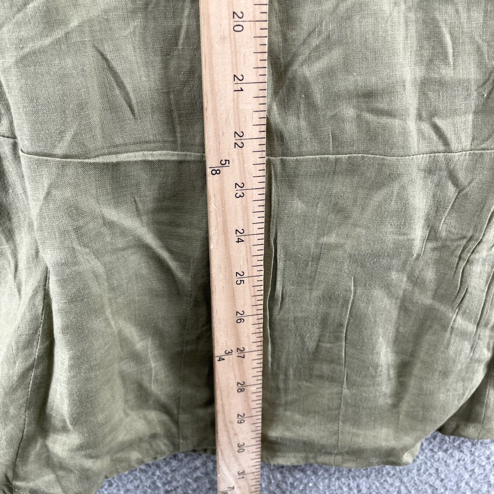 Soft Surroundings Soft Surroundings Linen Tunic Shirt Women Small Olive Coastal Boho Beach Olive Green Linen Tunic Shirt Women Small Beach Boho Chic 90s? Size L / US 10 / IT 46 - 5 Thumbnail