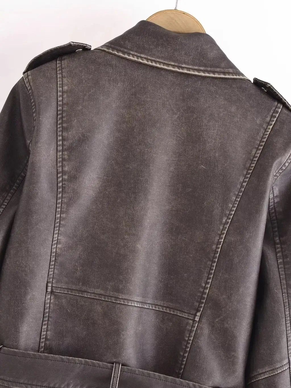 Designer × Vintage Spring Faux Leather Streetwear Vintage Women Zipper Jacket Size M / US 6-8 / IT 42-44 - 16 Thumbnail