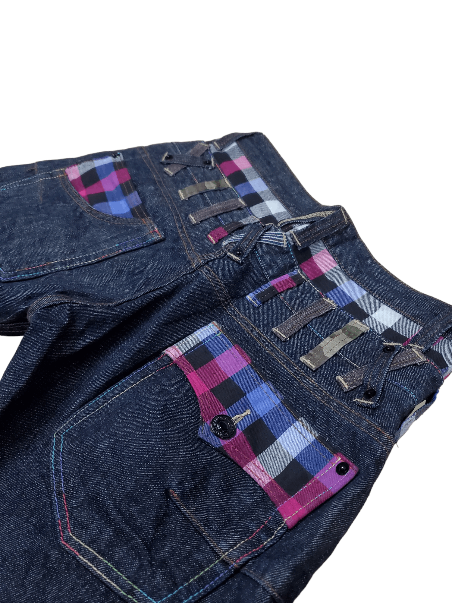 Japanese Brand × Vintage 🔥Vintage Denim Double Waist Dominate Handcrafted Jeans🔥 Size US 32 / EU 48 - 3 Thumbnail