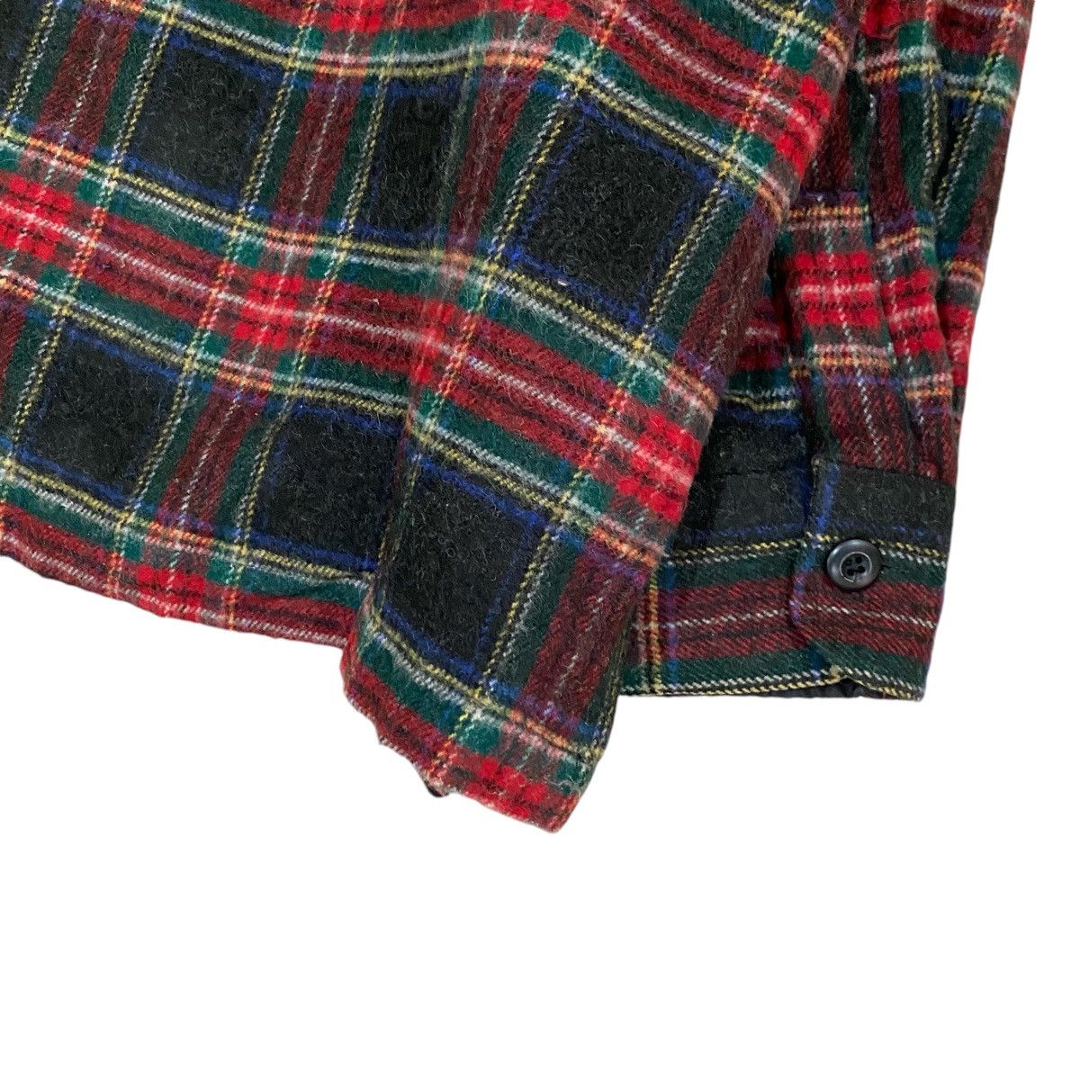 Art Comes First × Designer × Japanese Brand VINTAGE CUBIC MEASURE WOOL TARTAN JACKET LIKE FILSON Size US L / EU 52-54 / 3 - 7 Thumbnail