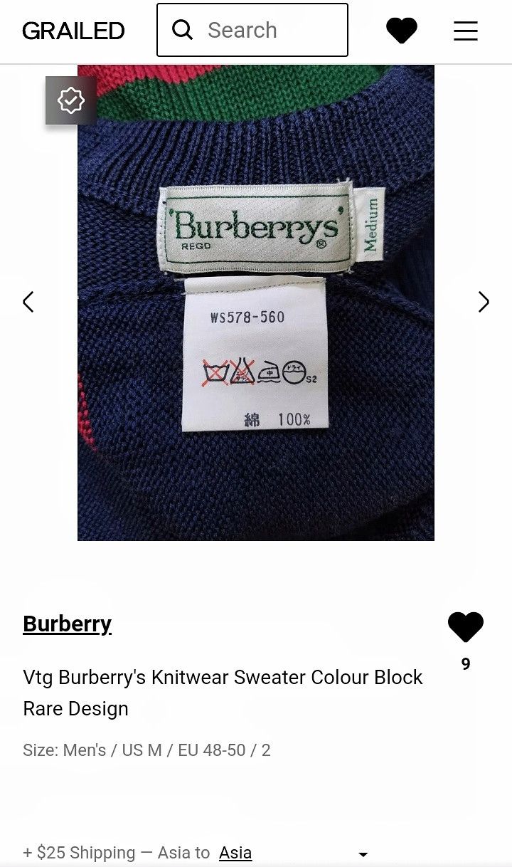 Burberry Vtg Burberry's Knitwear Sweater Colour Block Rare Design Size US M / EU 48-50 / 2 - 13 Thumbnail