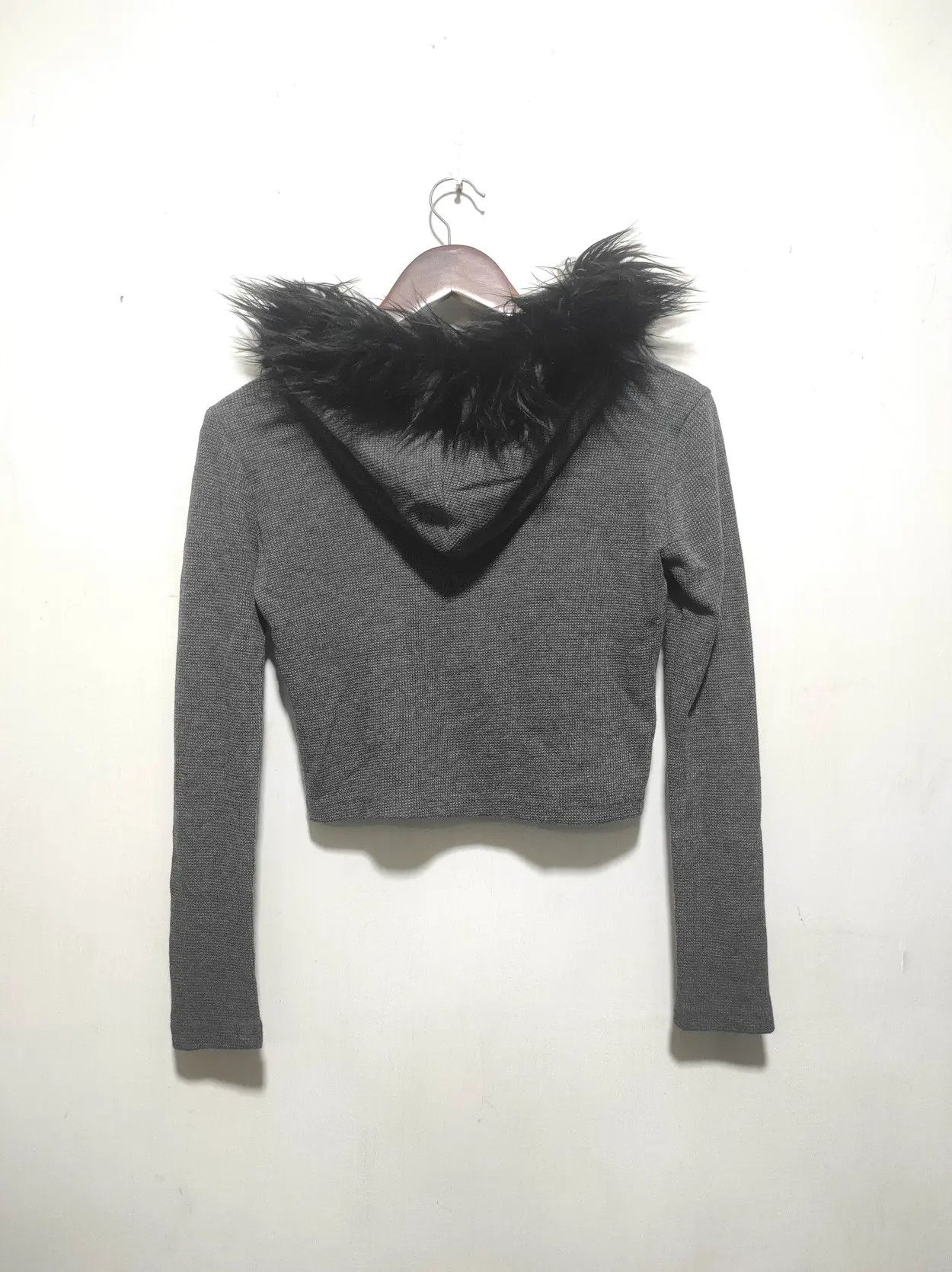Japanese Brand Magenta Studio Crop Double Zipper Fur Hoodie LGB style Size S / US 4 / IT 40 - 15 Thumbnail