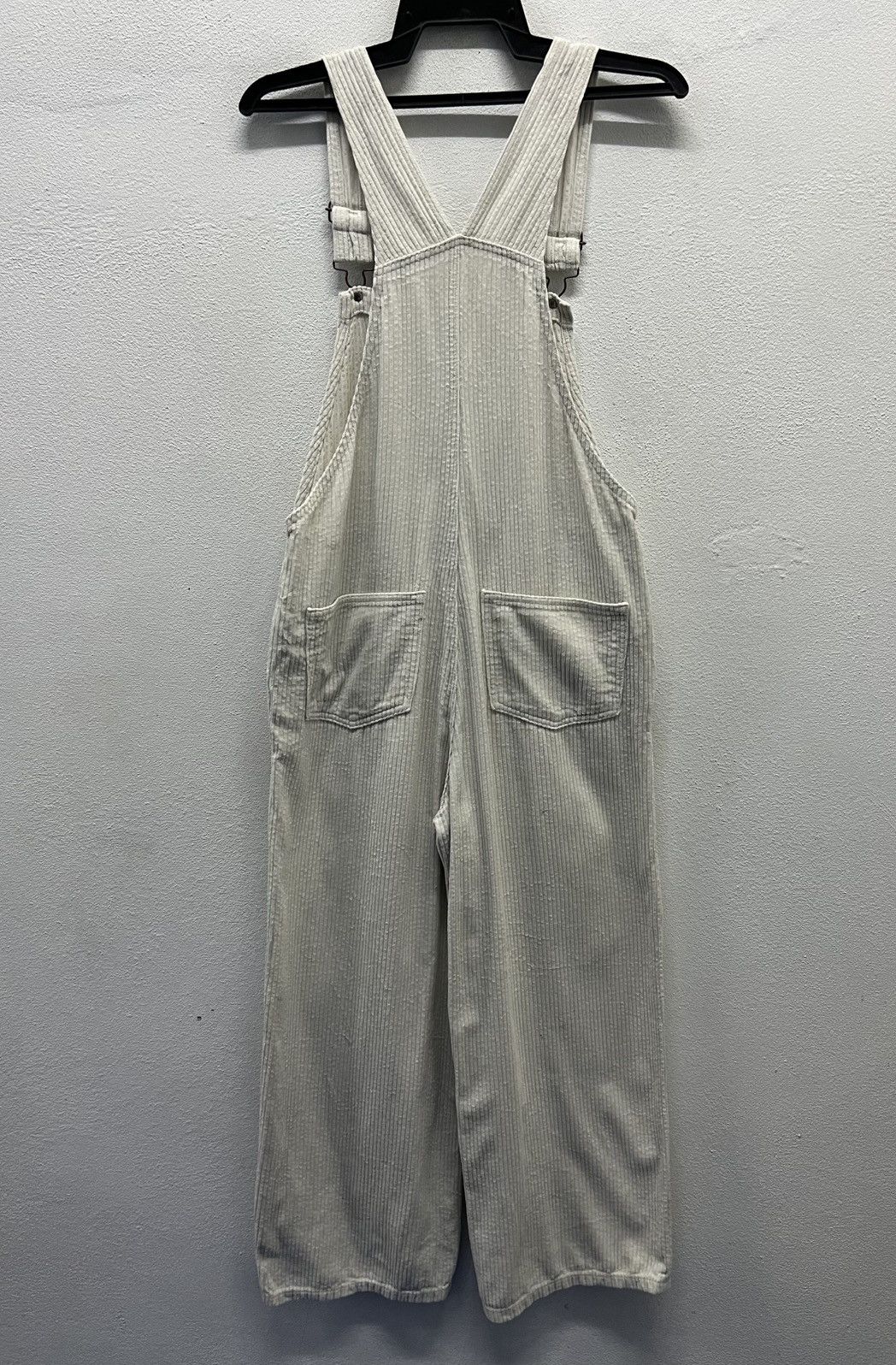 GU VINTAGE GU JEANS WHITE OVERALLS Size US 34 / EU 50 - 2 Thumbnail