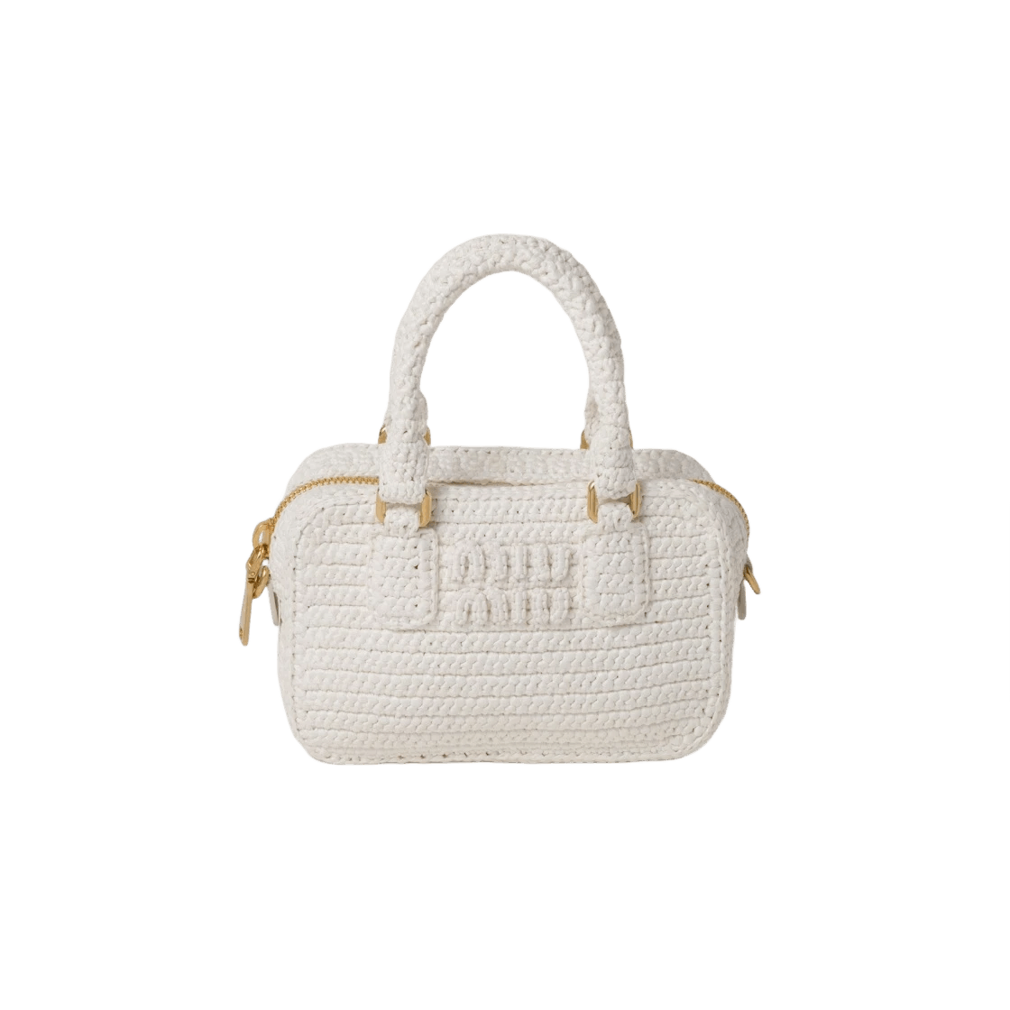 Miu Miu o1B3y1r0426 Size: OS / Crochet Handle Bag in White Size ONE SIZE - 1 Thumbnail