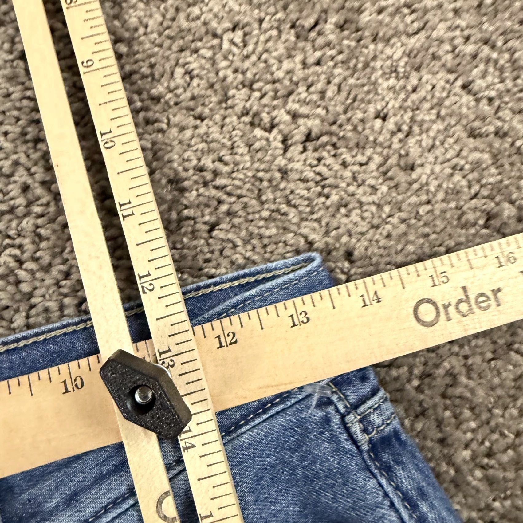 Levi's Levis Jeans Womens 25 Straight Low Pro Medium Wash Cotton Distressed Denim 26x29 Size 26" / US 2 / IT 38 - 5 Thumbnail