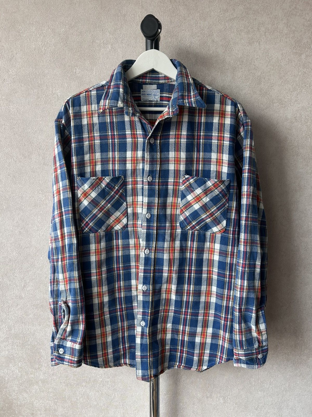 Big Mac 1970’s BIG MAC JCPenney Plaid Flannel Shirt Size US L / EU 52-54 / 3 - 1 Thumbnail