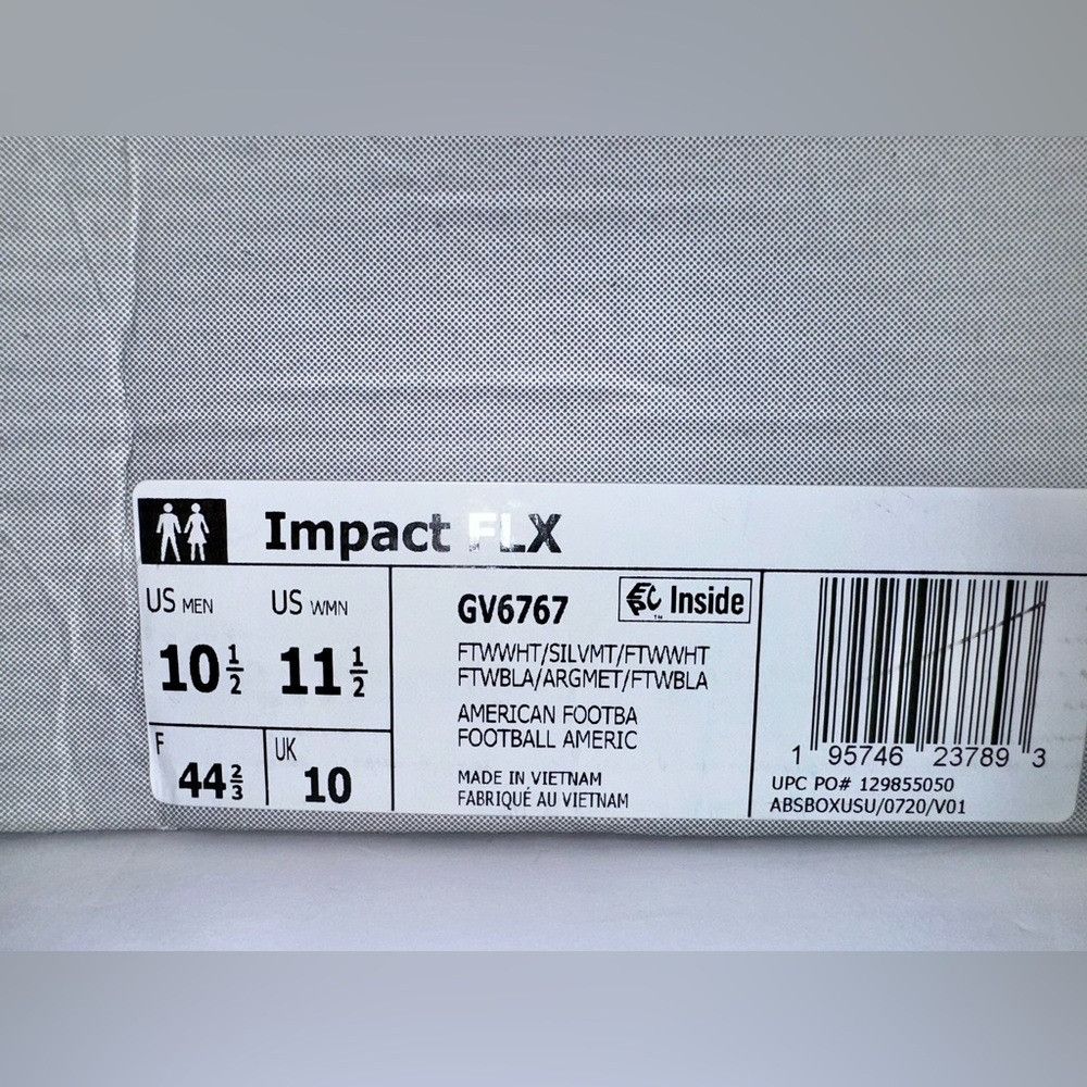 Adidas NIB ADIDAS Impact FLX Unisex Shoes - US 10.5 (men)/11.5 (wom Size US 10.5 / EU 43-44 - 6 Thumbnail