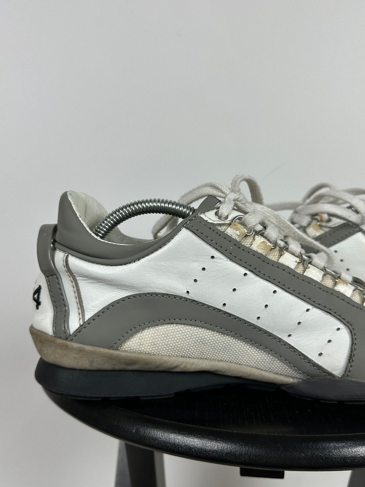 Dsquared2 Dsquared2 Get In The Fast Line Leather Low Sneakers Size US 9 / EU 42 - 16 Thumbnail