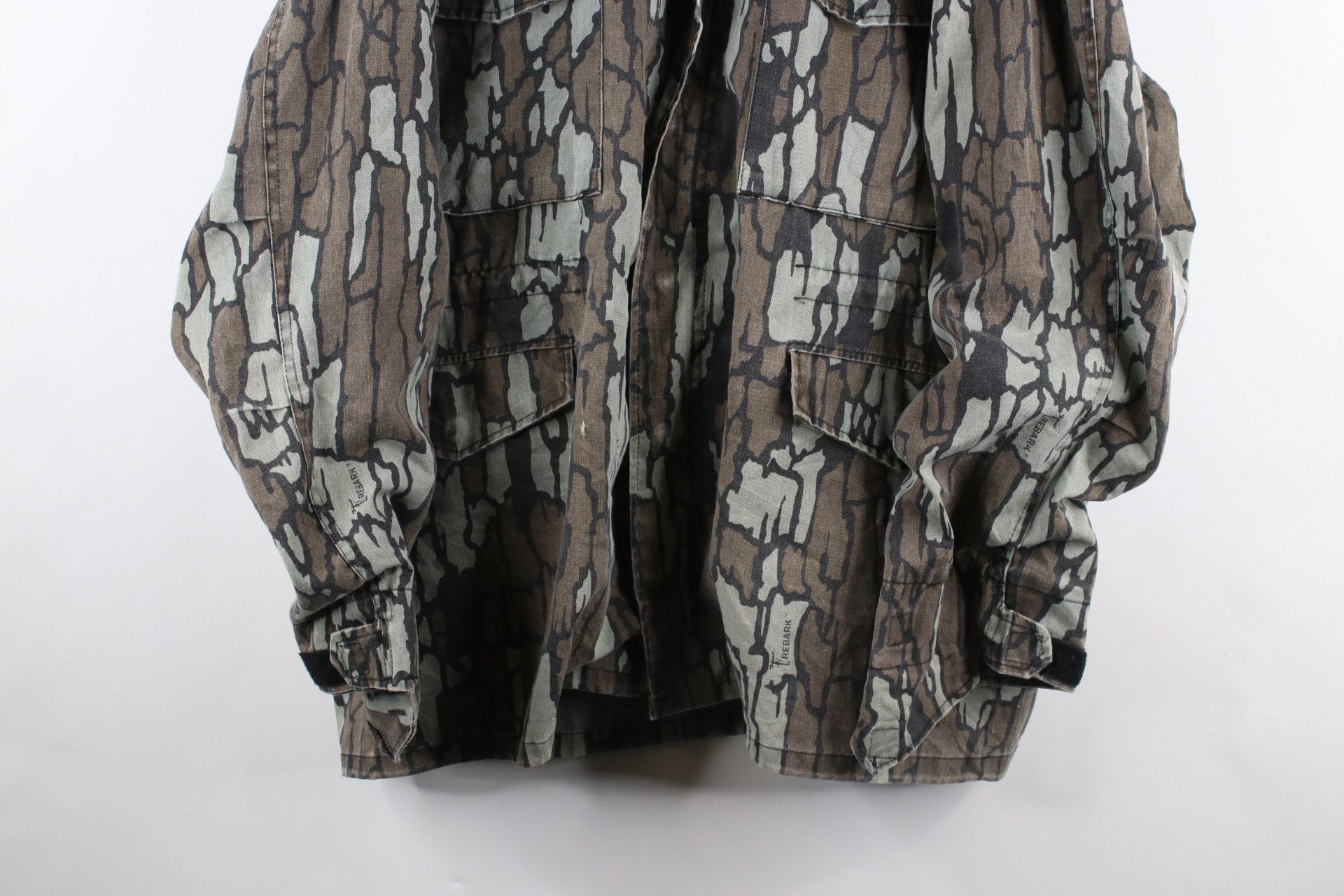 Vintage 80s Streetwear Camouflage Hooded Field Jacket