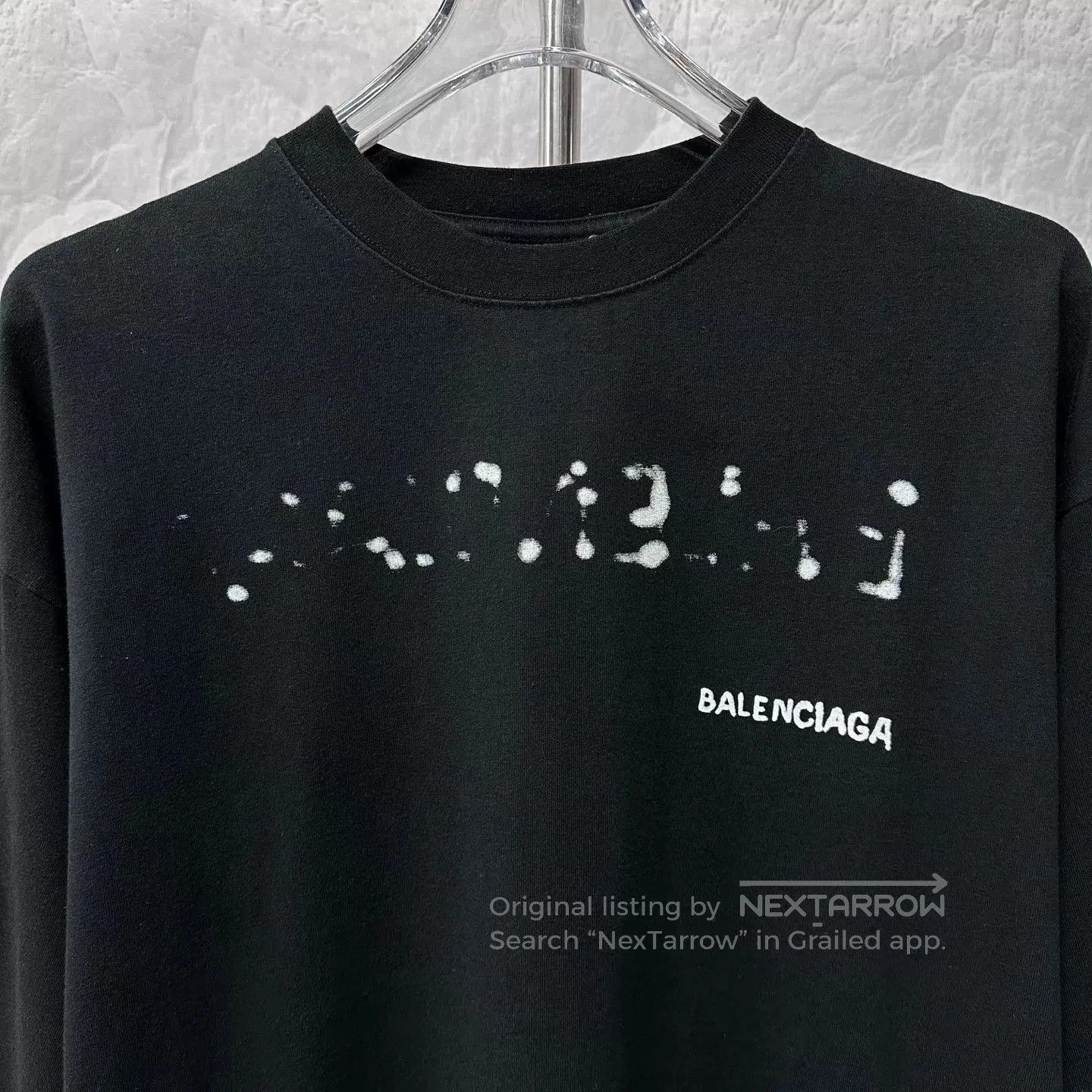 Balenciaga balenciaga blur logo print short sleeve tee. Size US L / EU 52-54 / 3 - 2 Thumbnail