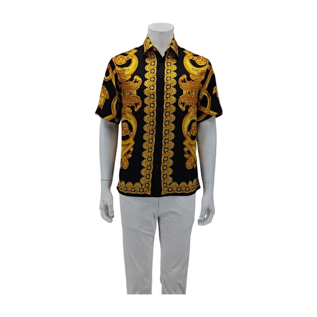 Versace Versace Baroque Print Short Sleeve Shirt 46 Size US S / EU 44-46 / 1 - 1 Thumbnail