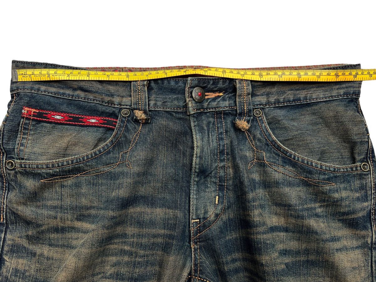 Edwin Vintage Edwin Rusty Mudwash Distressed Denim Jeans 37x30.5 Size US 37 - 13 Thumbnail