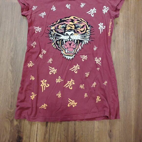 Other Vintage Y2K Ed Hardy Tiger King Joe Exotic T-Shirt Size M / US 6-8 / IT 42-44 - 3 Thumbnail