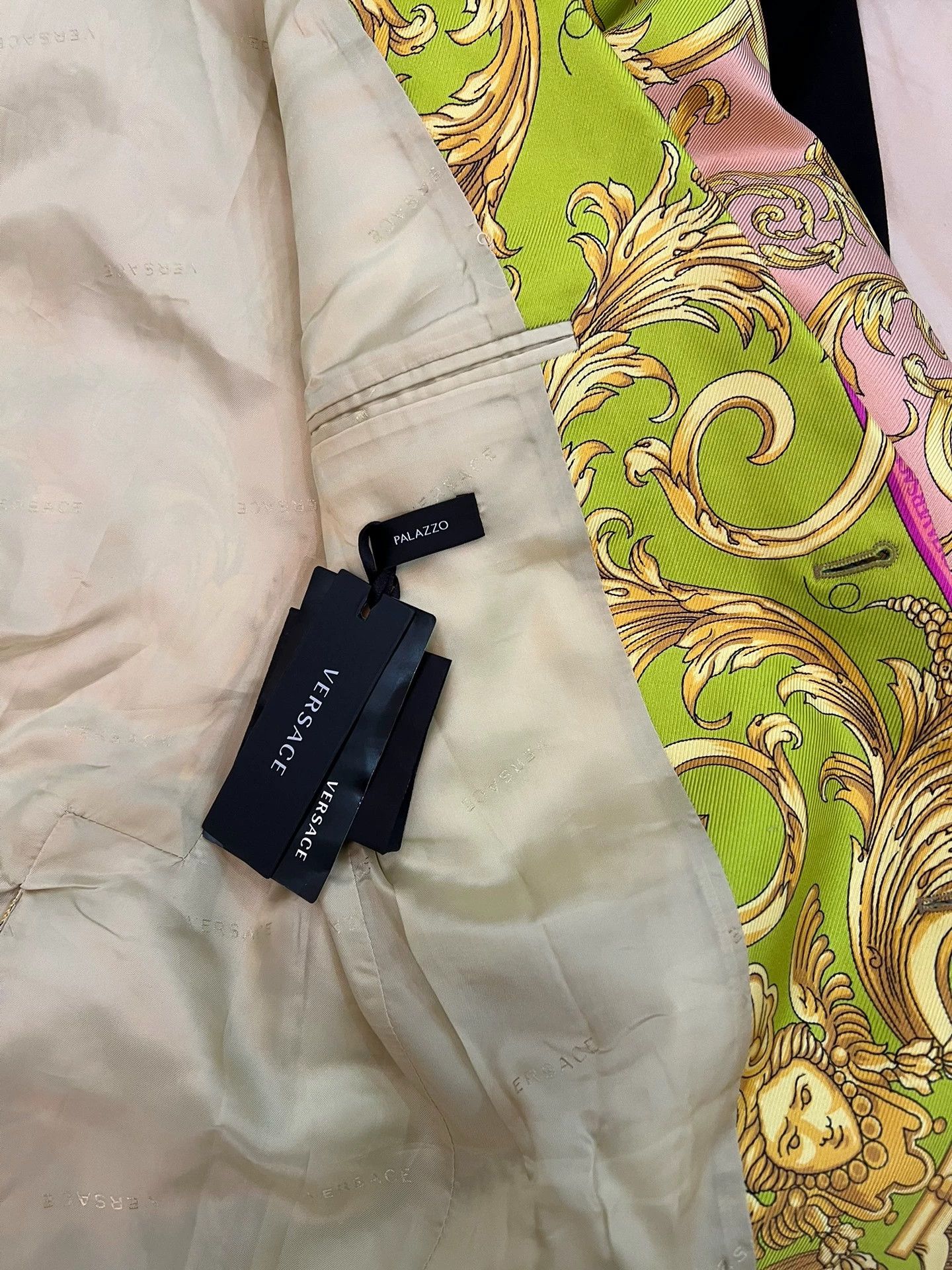 Versace Versace Classic Baroque Silk Suit 50 (New) Size 50R - 7 Thumbnail