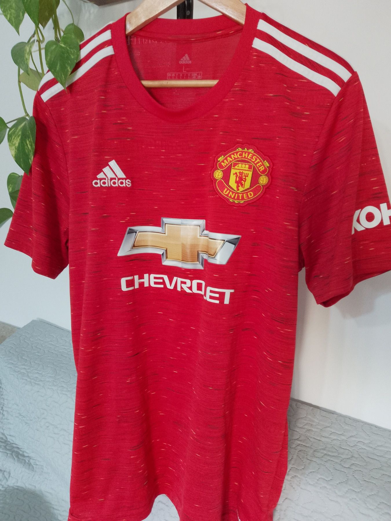 Adidas Manchester United Home jersey - 2020/2021 - Size L - Adidas Size US L / EU 52-54 / 3 - 2 Thumbnail