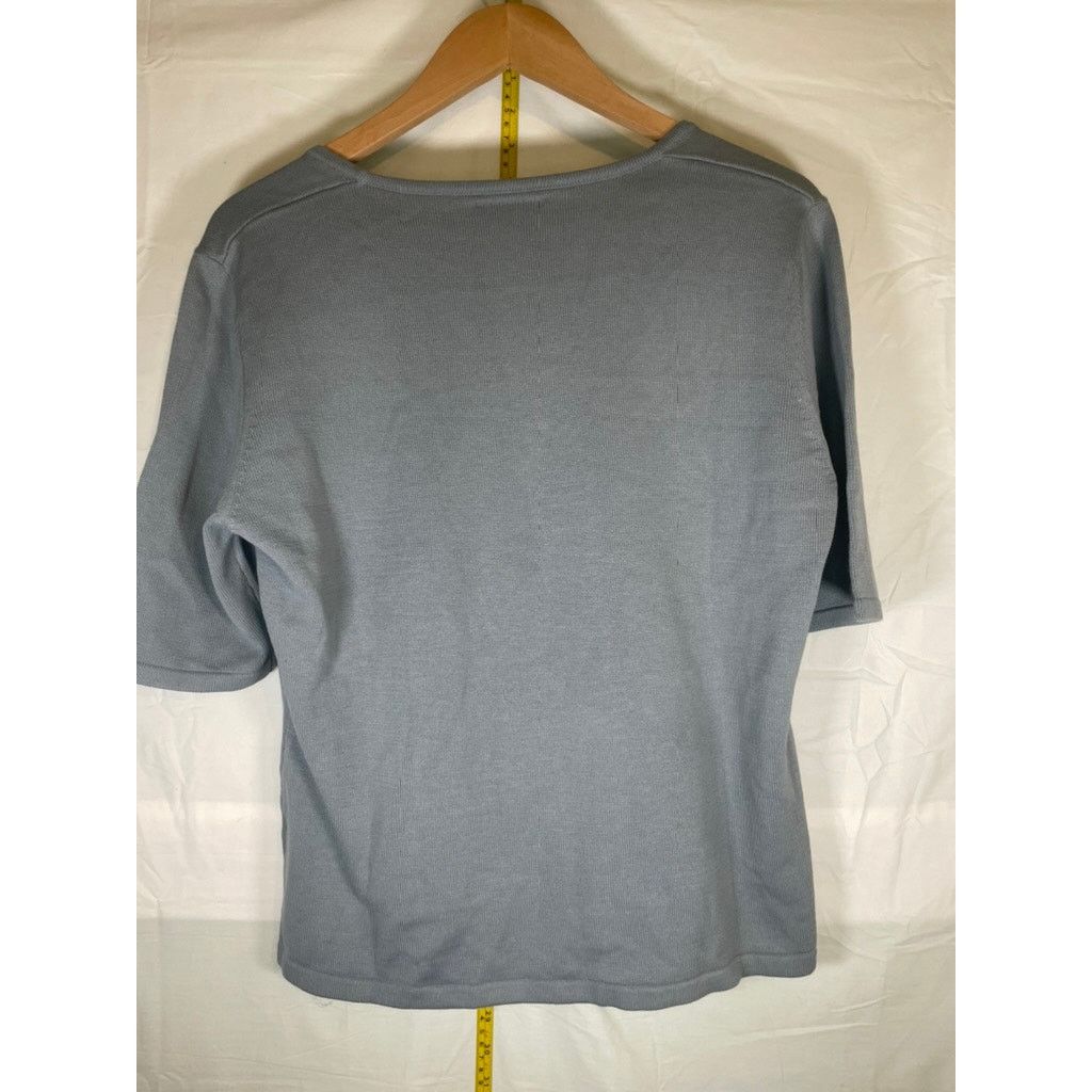 Worthington Worthington Women's Short-Sleeved Sweater Embroidery Size L / US 10 / IT 46 - 2 Thumbnail
