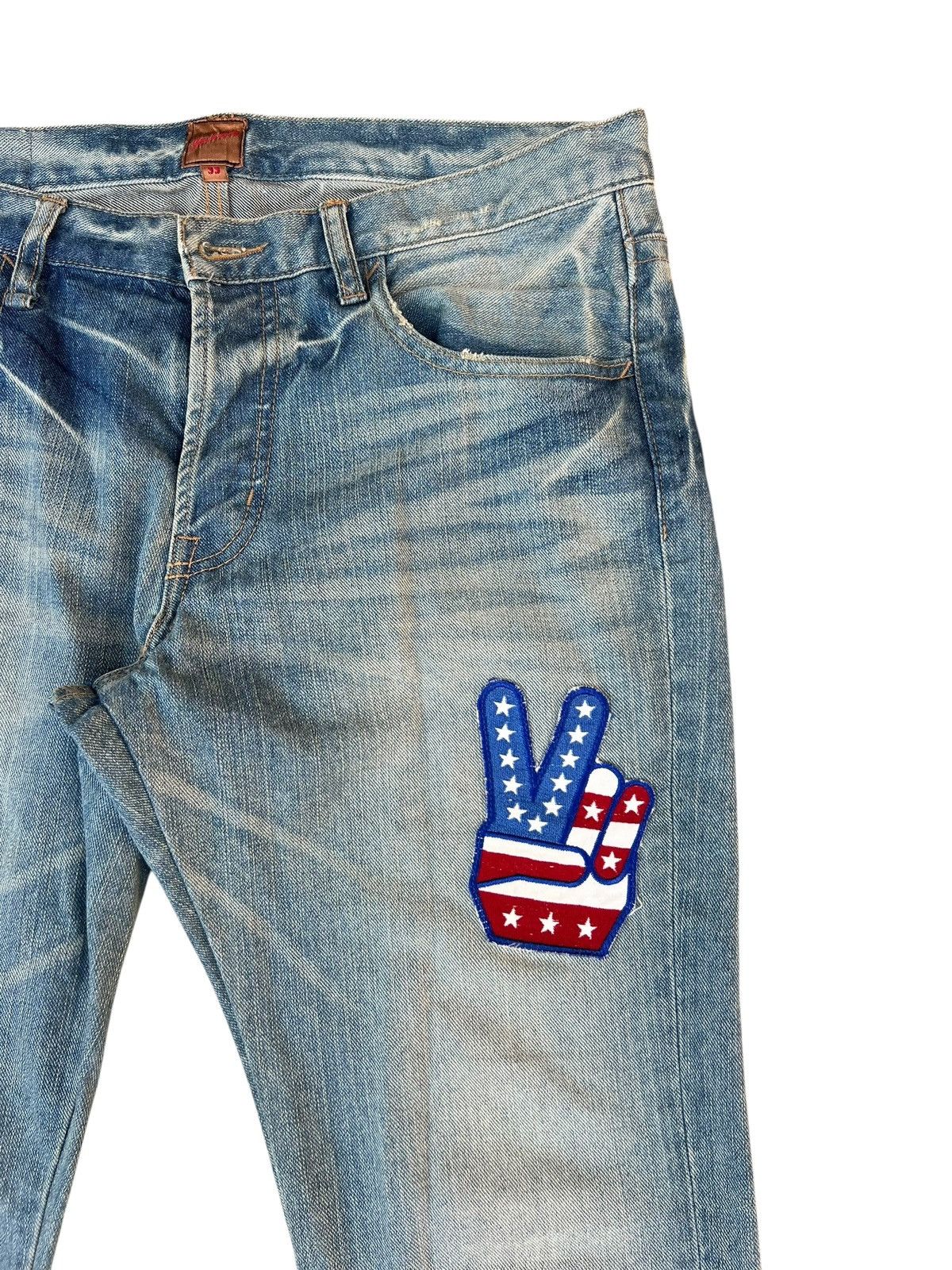 JACKROSE Jackrose Japan Mud Denim Patches Bootcut Jeans Flare Size US 33 - 12 Thumbnail