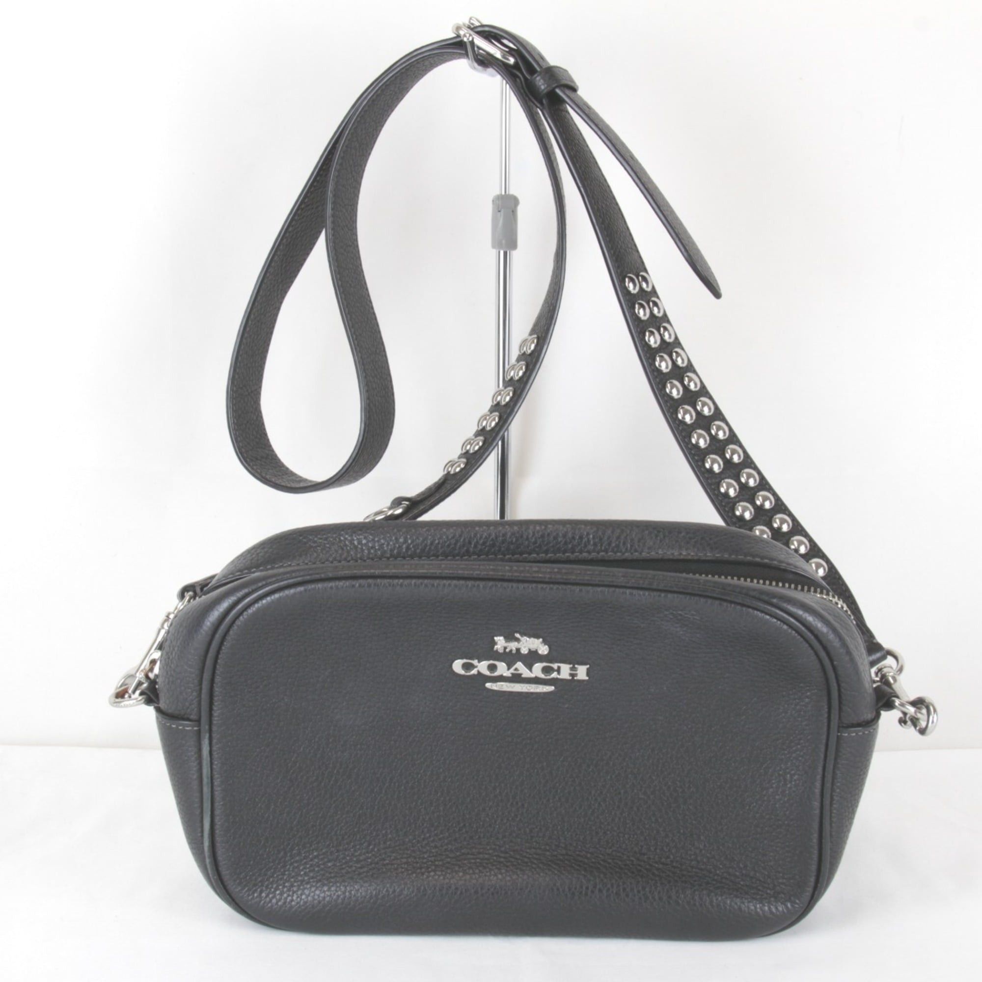 Coach COACH Jamie Camera Bag Rivet G2361-CM176 Shoulder Leather Metal Black Women's Size ONE SIZE - 1 Thumbnail
