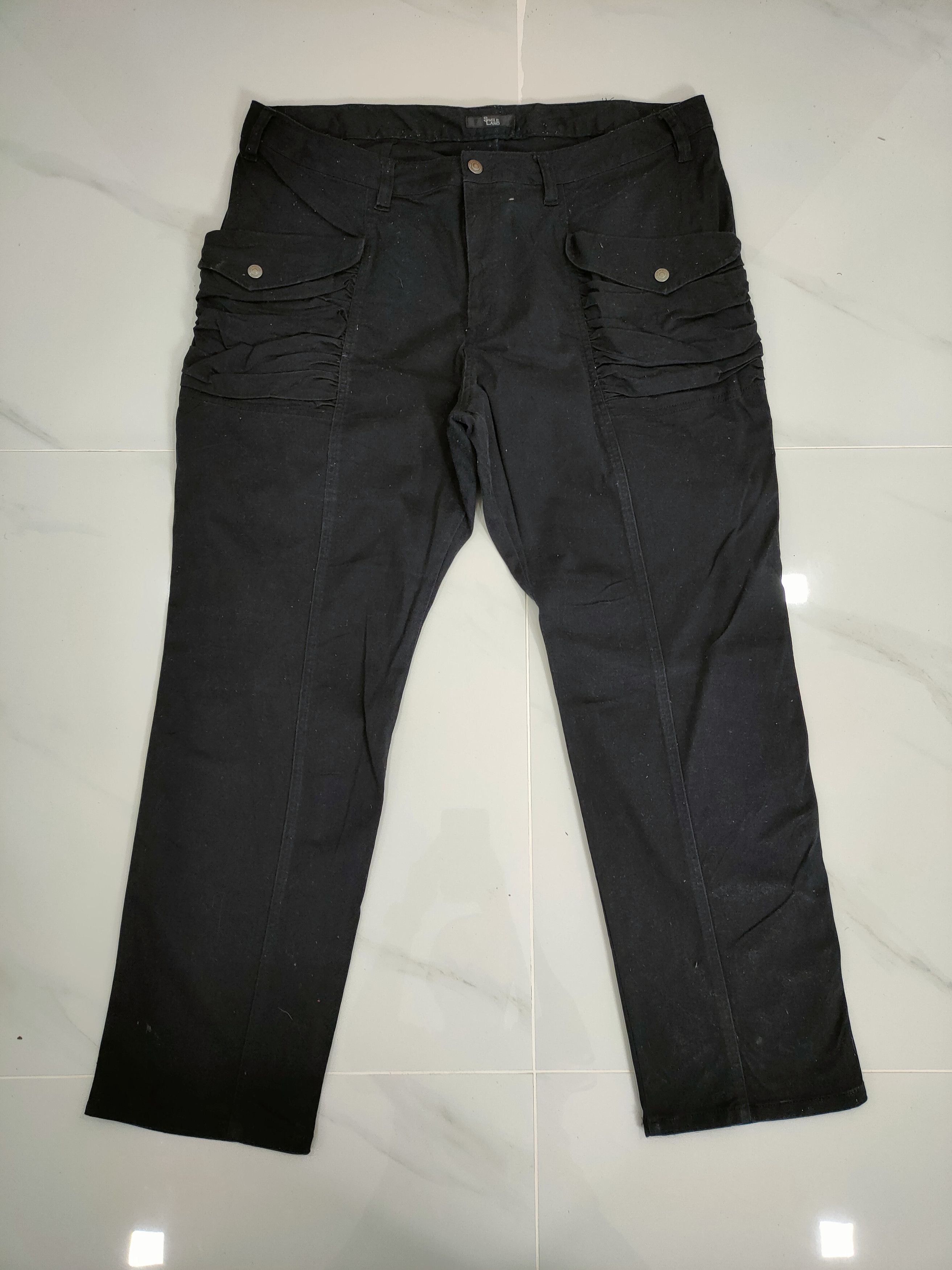 Japanese Brand SIZE 40 SMILE LAND STRETCH BLACK CARGO PANTS Size US 40 / EU 56 - 1 Thumbnail