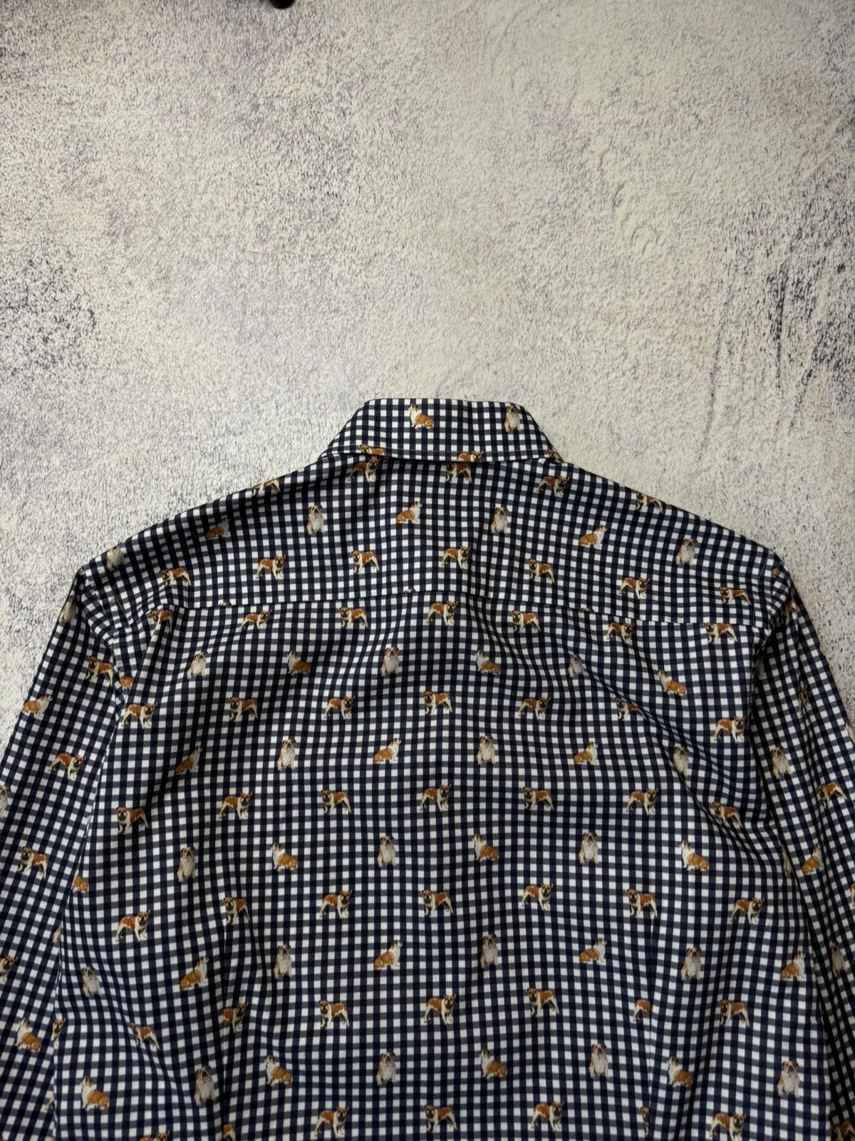 Eton ETON Mens Button Down Monogram Mops Slim Long Sleeve Shirt Size US M / EU 48-50 / 2 - 23 Thumbnail