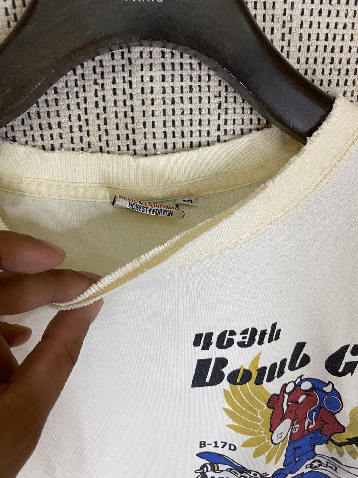 Buzz Rickson's × Tedman × Toyo Enterprises ‼️TEDMAN 463th BOMB GROUP TSHIRT DISTRESSED BY TOYO ENTERPRIS Size US L / EU 52-54 / 3 - 7 Thumbnail