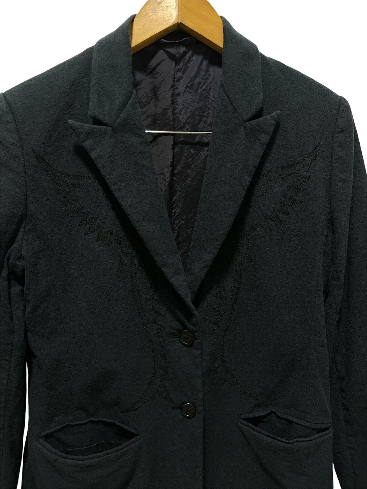Helmut Lang Early 2000 Helmut Lang Jacket Embroidery Wing Design Size US M / EU 48-50 / 2 - 2 Thumbnail