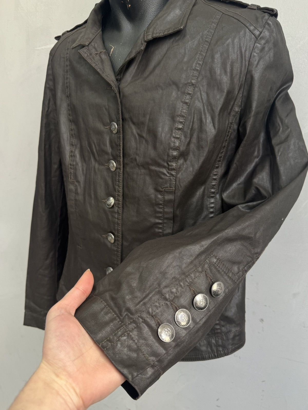 Other Vintage Blazer leather Y2k Diesel Style Avantgarde Japanese Size US M / EU 48-50 / 2 - 4 Thumbnail