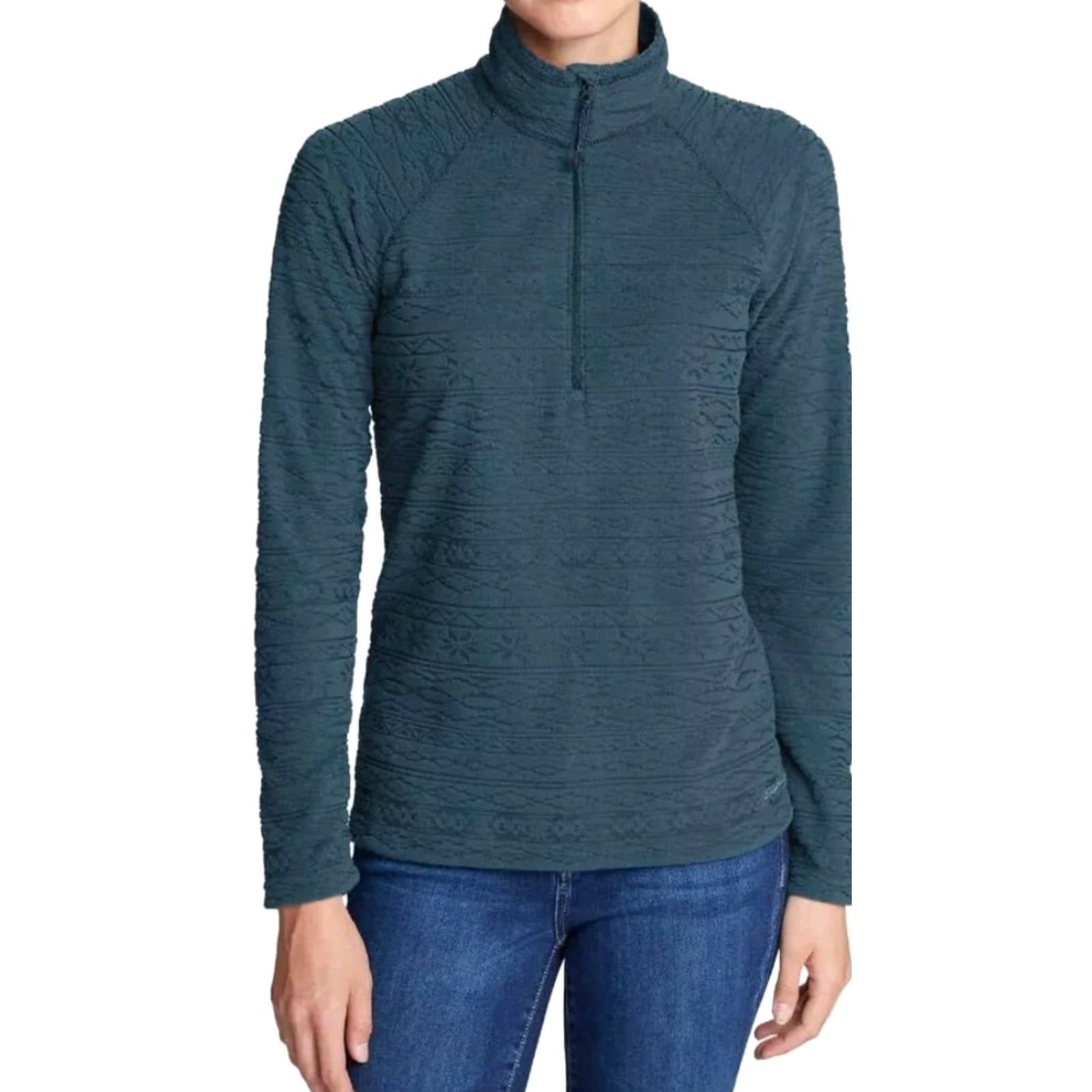 Eddie Bauer Eddie Bauer Midweight Fleece Pullover 1/4 Zip Aztec Pattern Size S Women Multicolor Sweater Pullover AQ Size S / US 4 / IT 40 - 2 Thumbnail