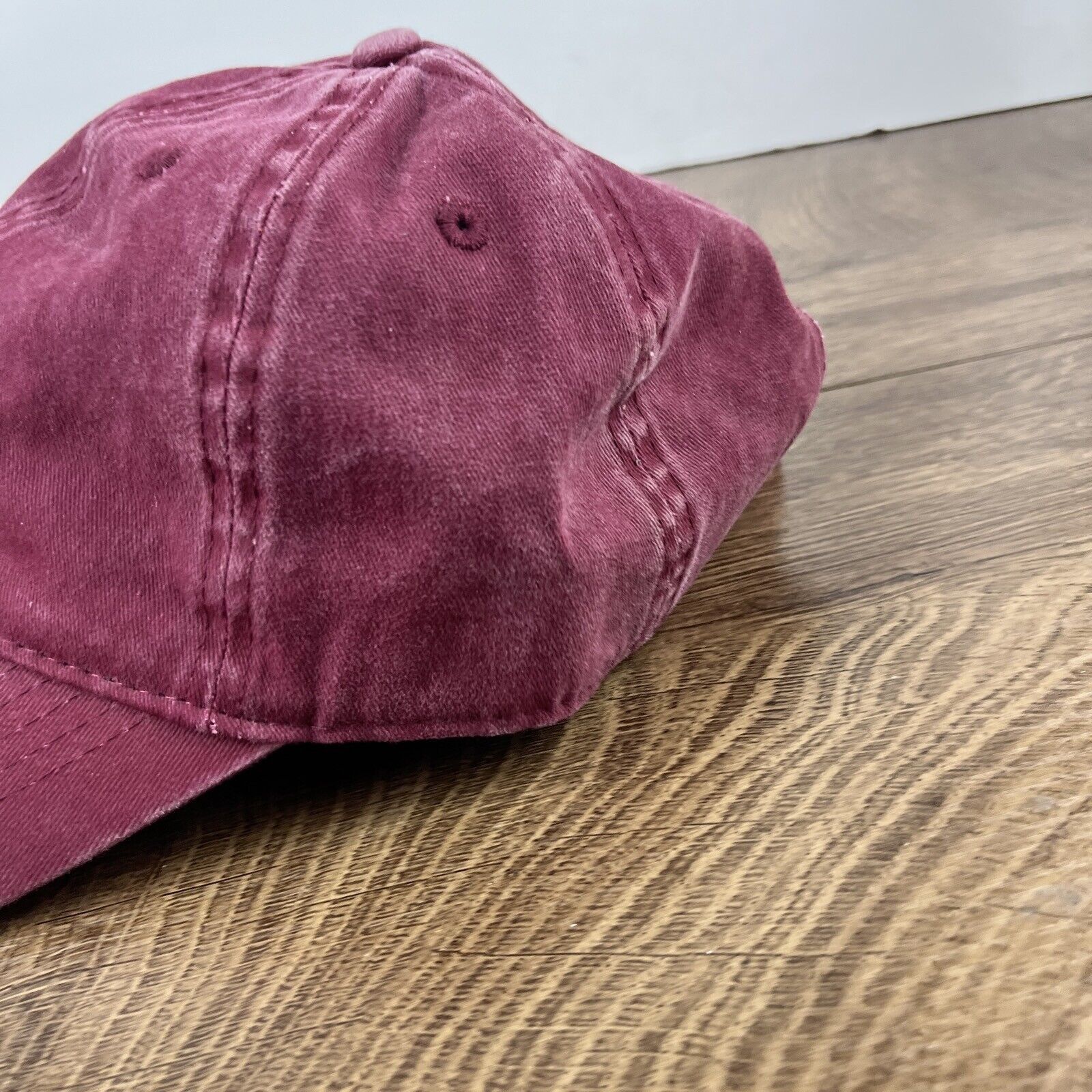 Other Maroon Baseball Hat Red Hat Adjustable Adult Size Hat Red Ca Size ONE SIZE - 7 Thumbnail