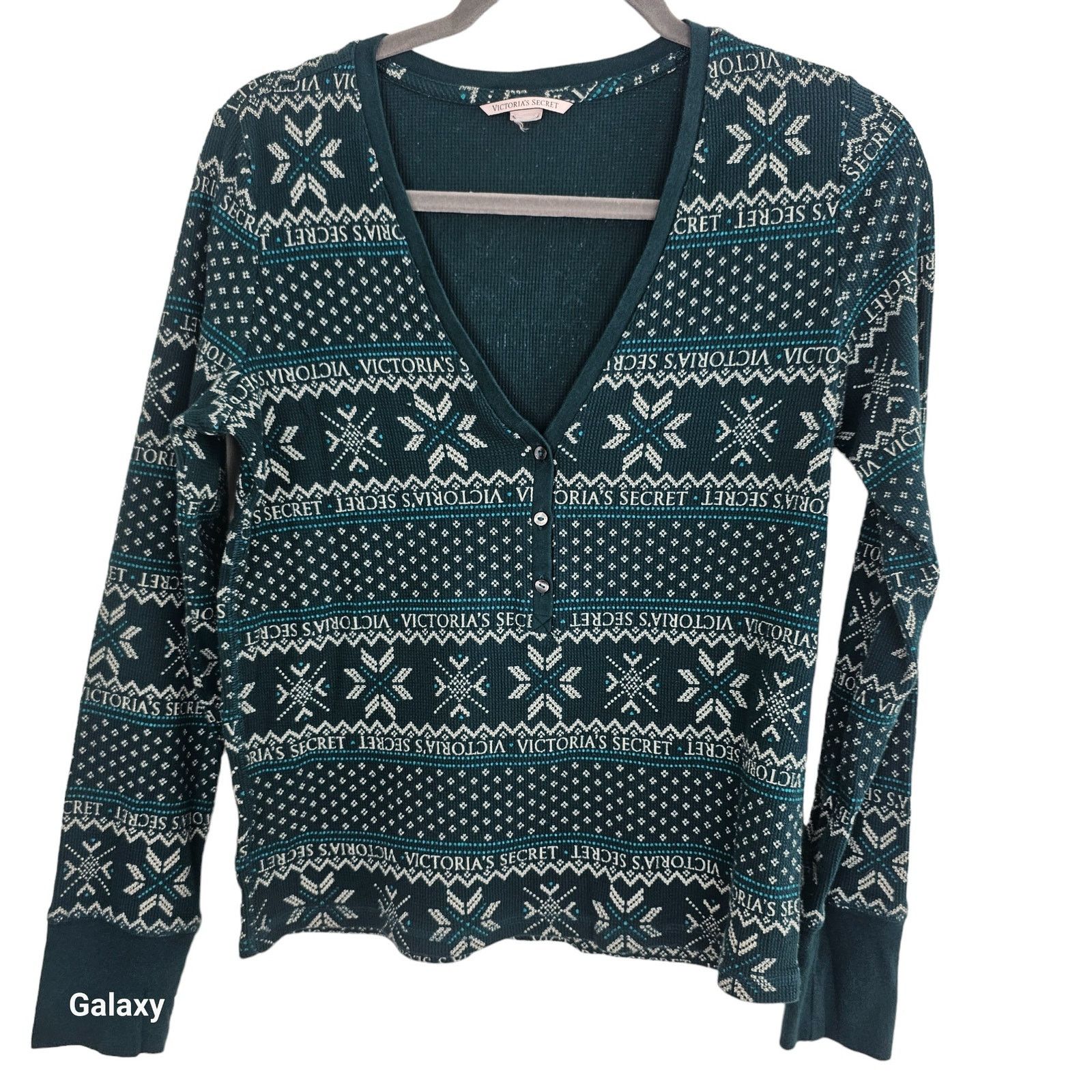 Victoria's Secret Victorias Secret Womens Nordic Fair Isle 2Pc Pajama Set Size 30" / US 8 / IT 44 - 2 Thumbnail