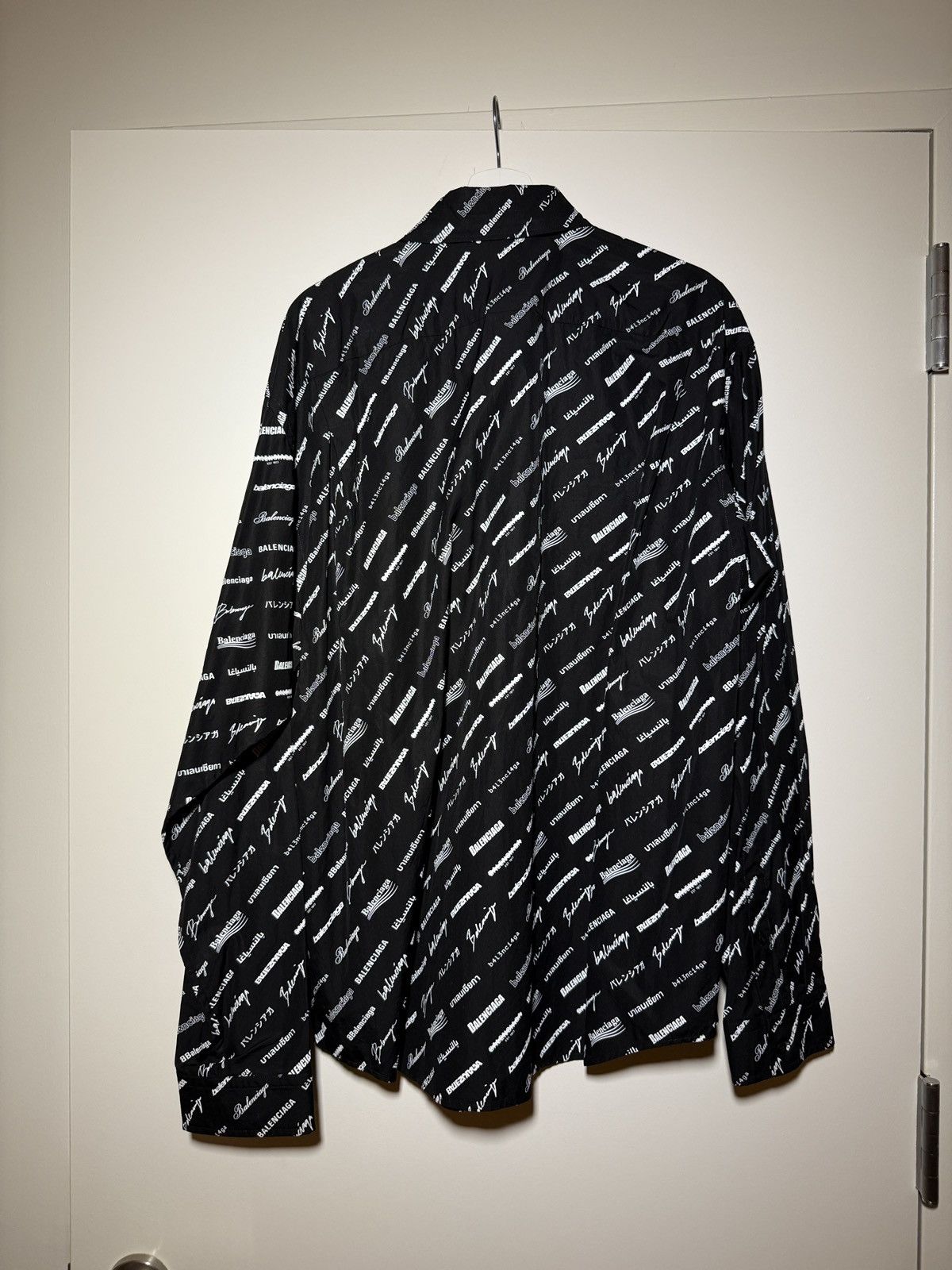 Balenciaga Balenciaga Signature Print Button-Up 39 Size US S / EU 44-46 / 1 - 18 Thumbnail